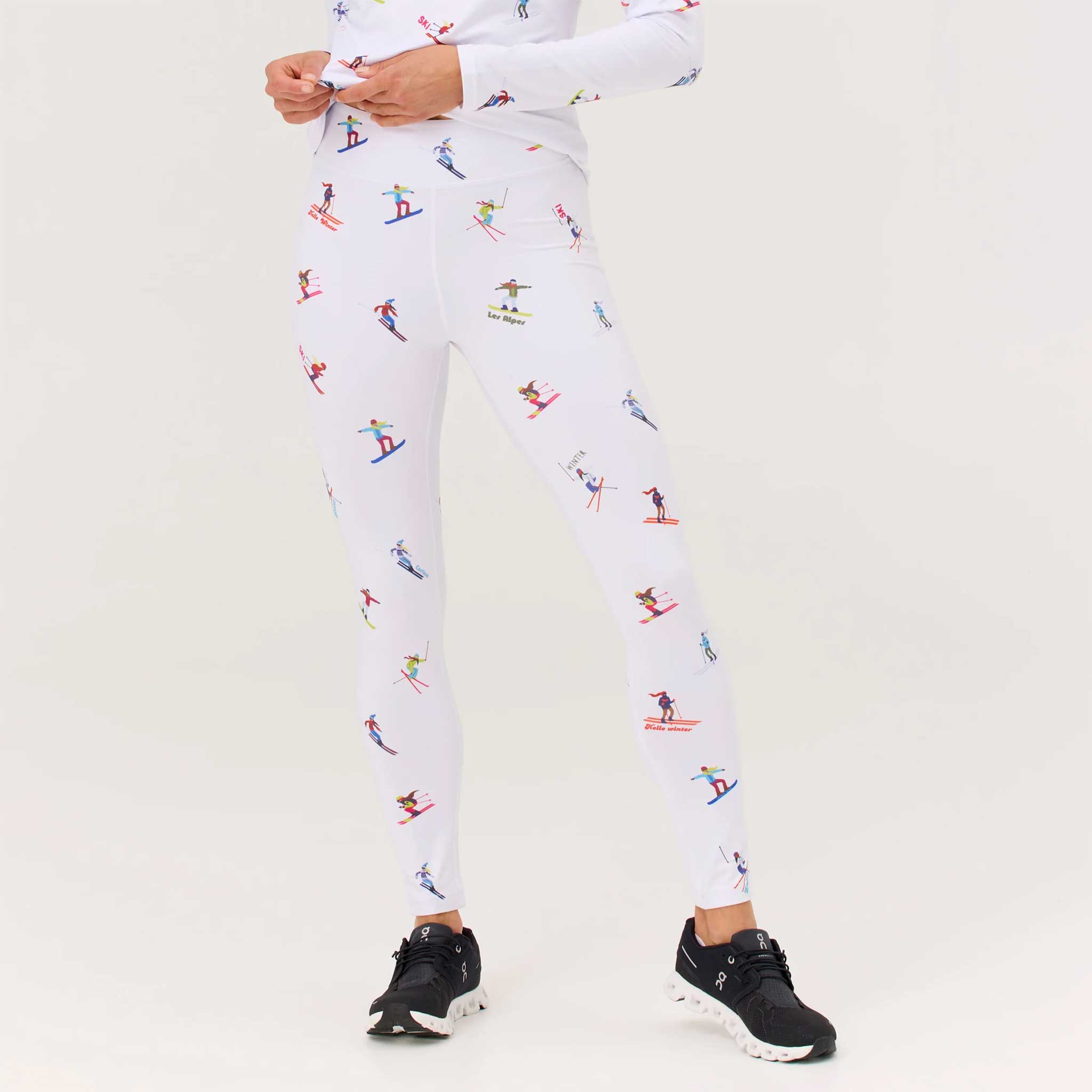 Multi Skiers Leggings in White