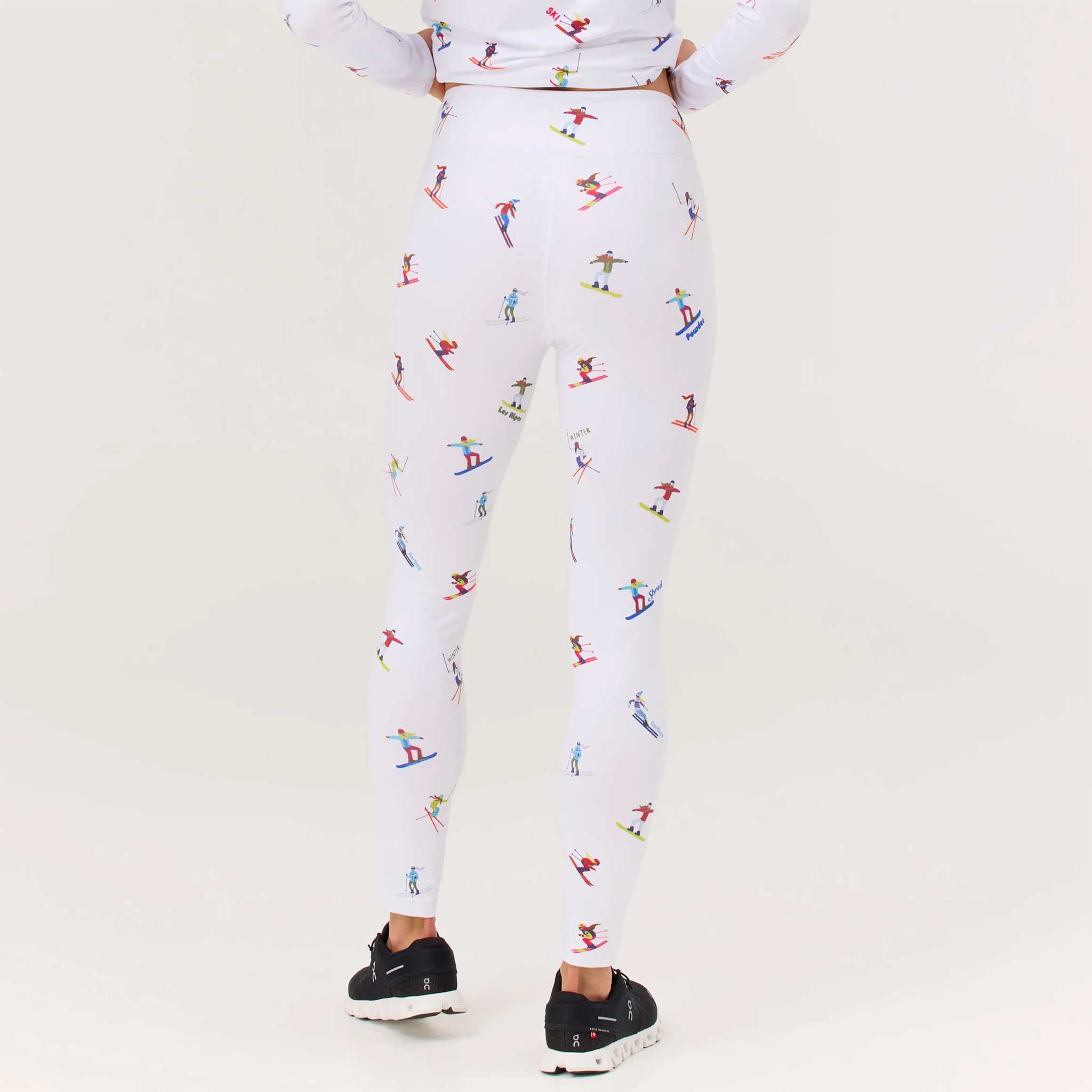 Multi Skiers Leggings in White