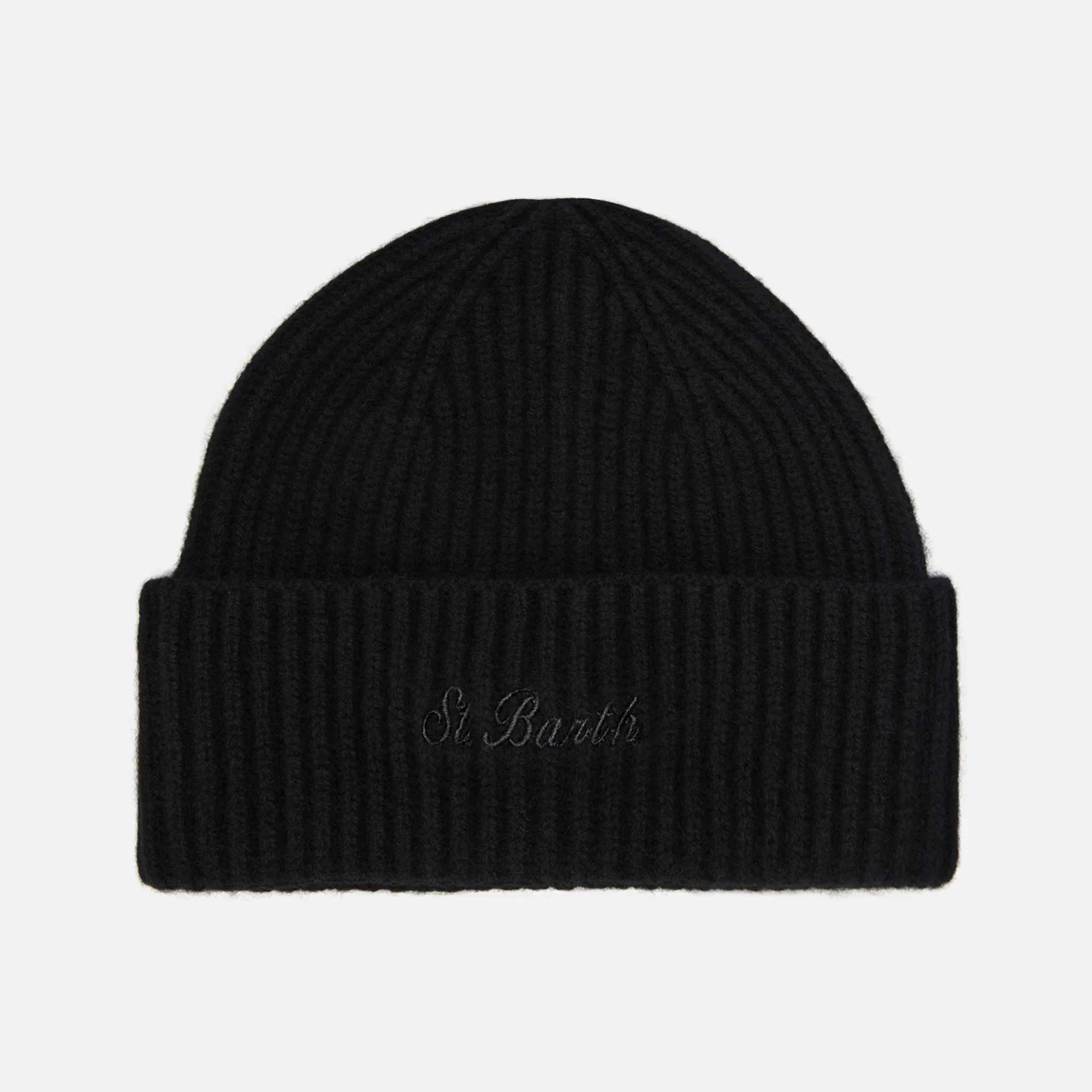 Wool Beanie in Black