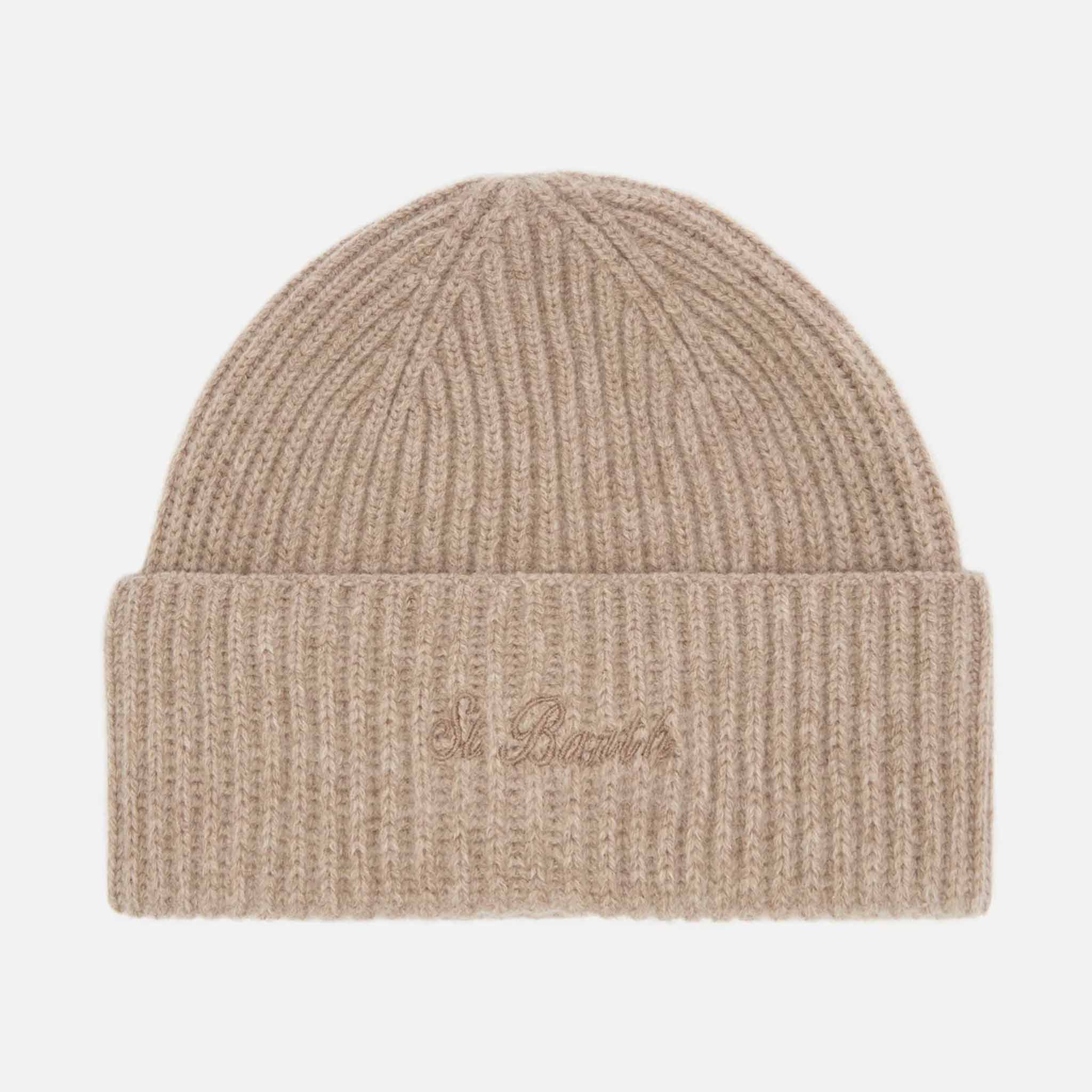 Wool Beanie in Camel