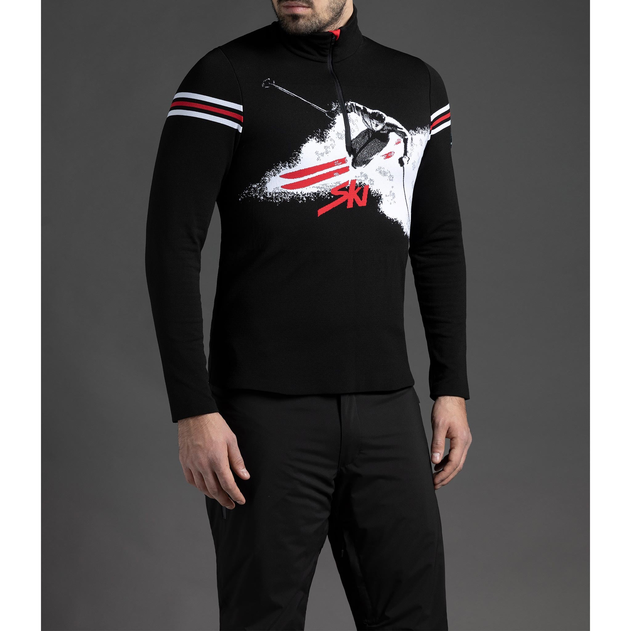 Explorer Half Zip in Black