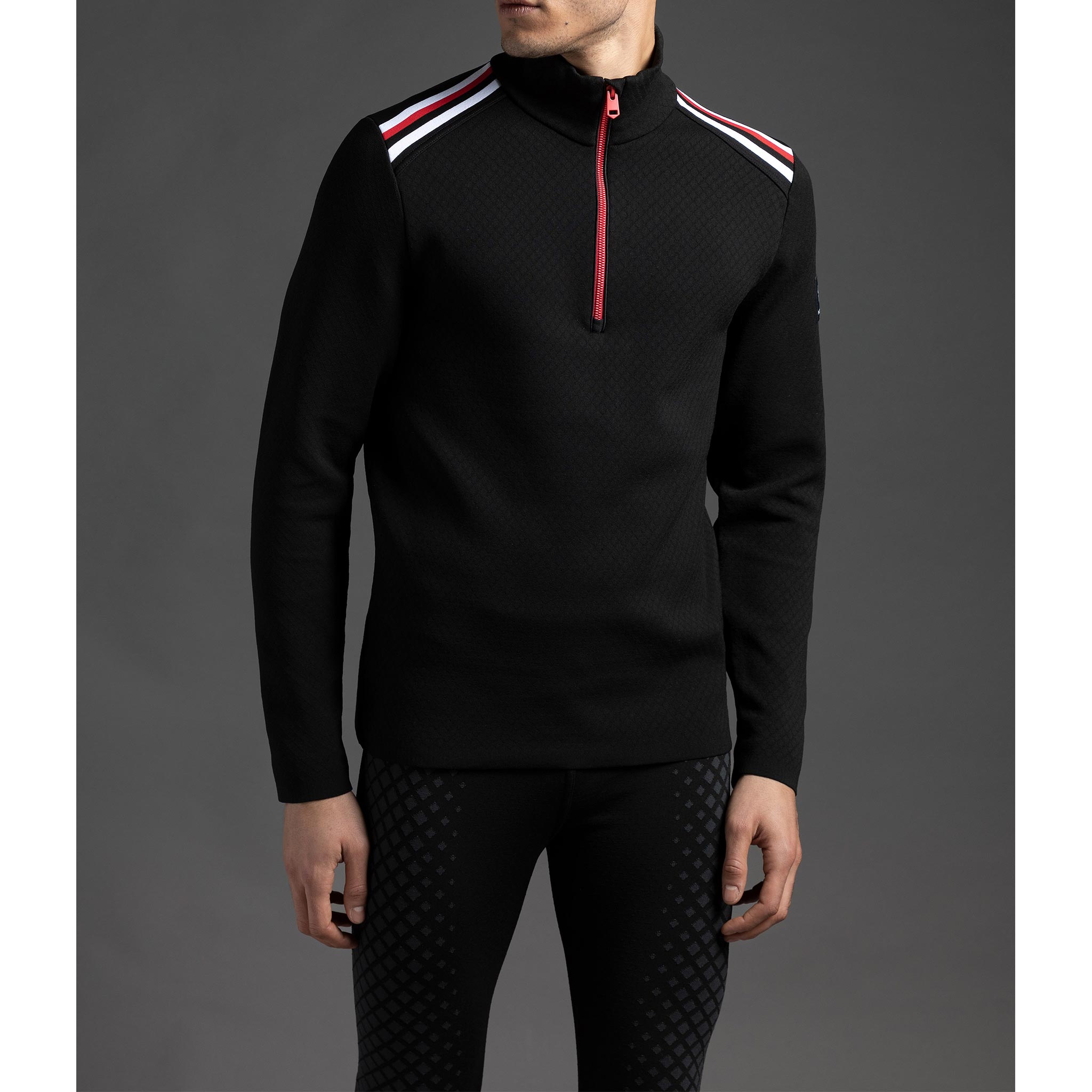 Heracles Half Zip in Dark Grey