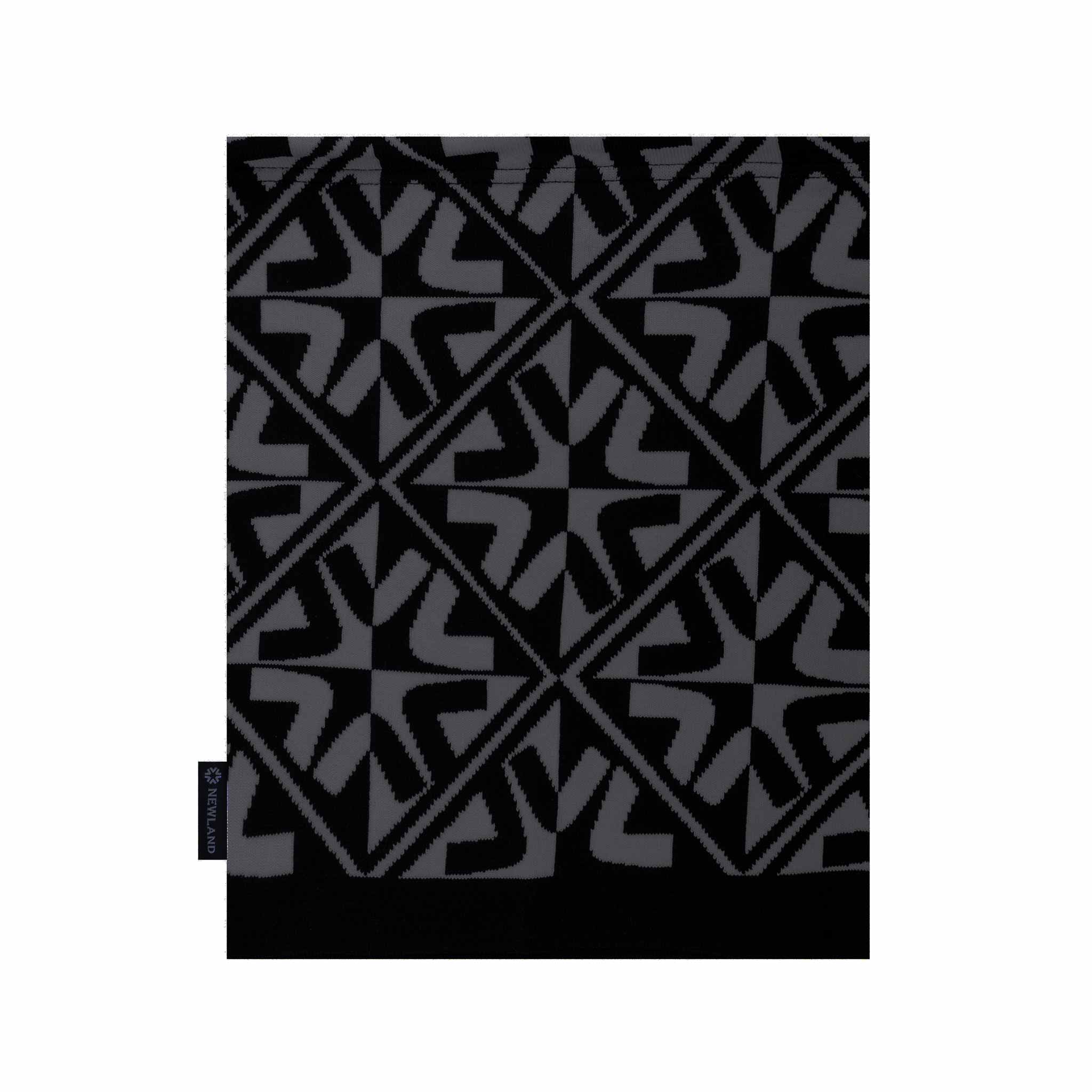 Tulip Neck Gaiter in Black/Grey