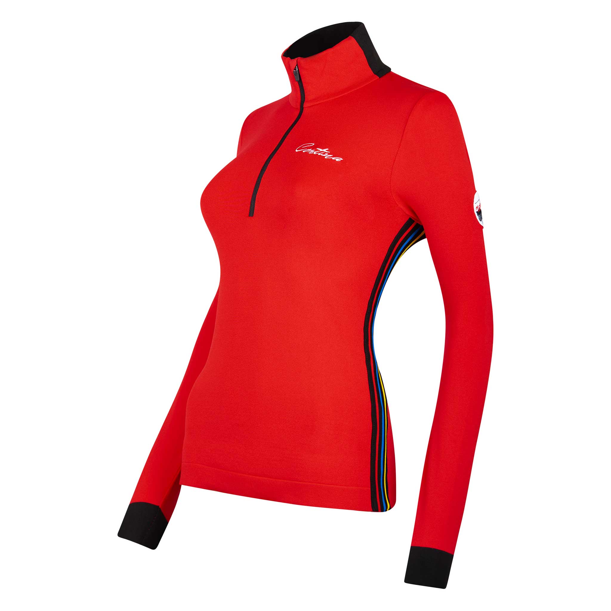 Vail Half Zip in Red