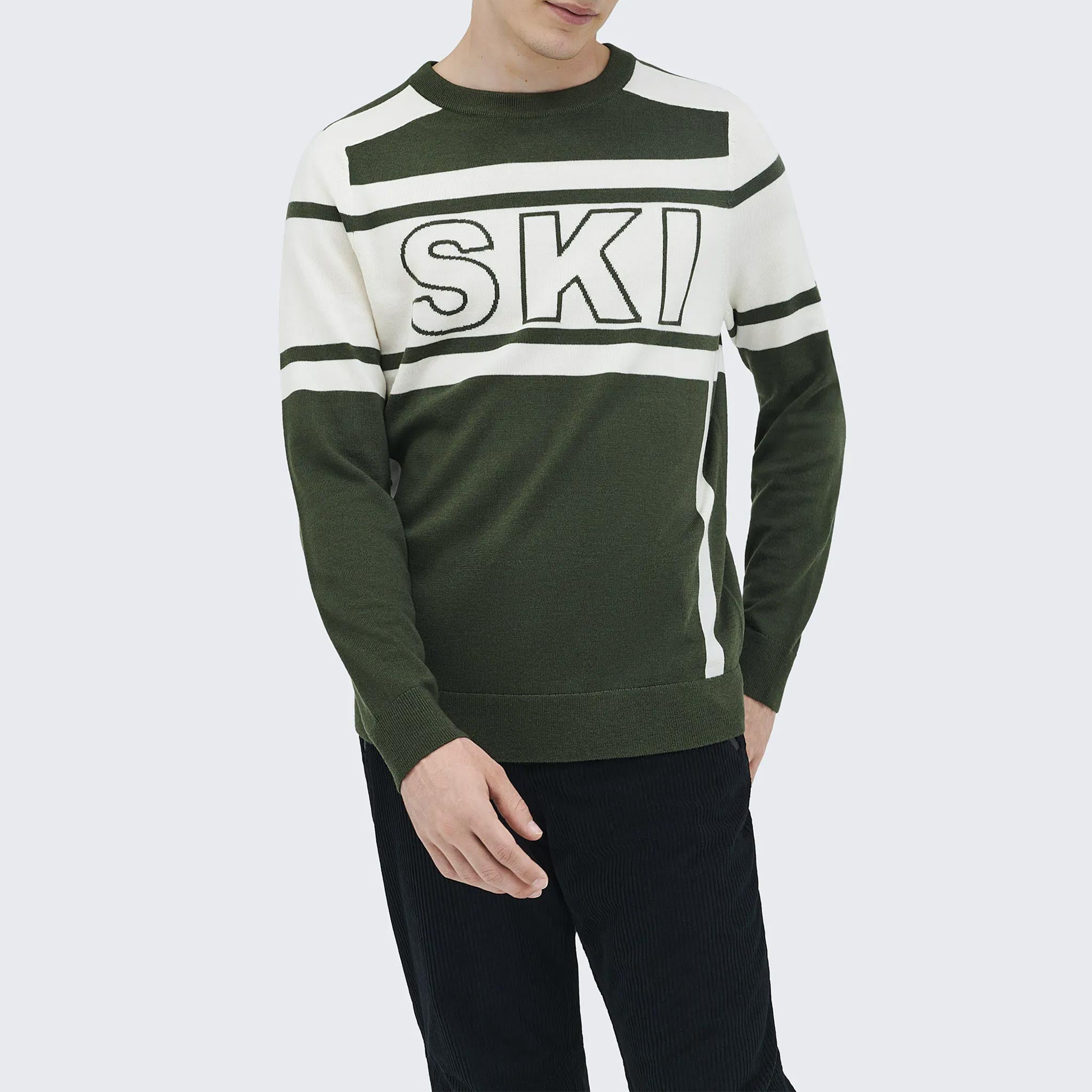 22 Ski Sweater in Dark Green
