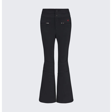 Black Aurora flared faux-leather ski trousers
