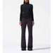 Aurora High Waist Flare Pant in Black Houndstooth - London Ski Co.
