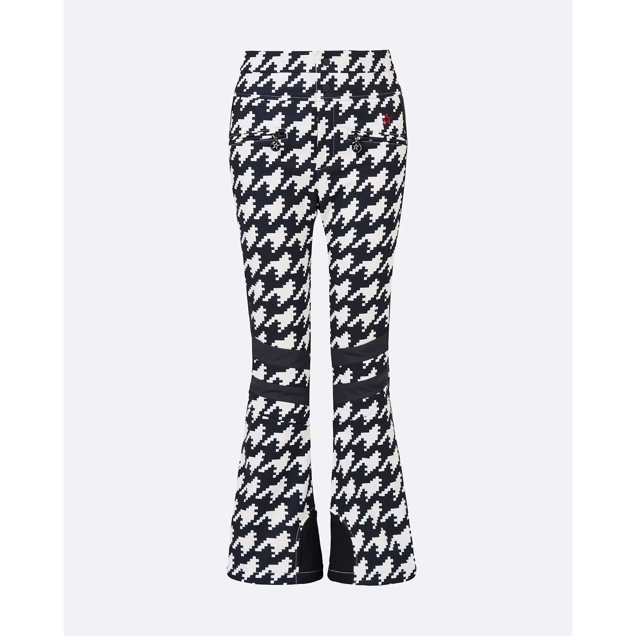 Aurora High Waist Flare Pant in Houndstooth