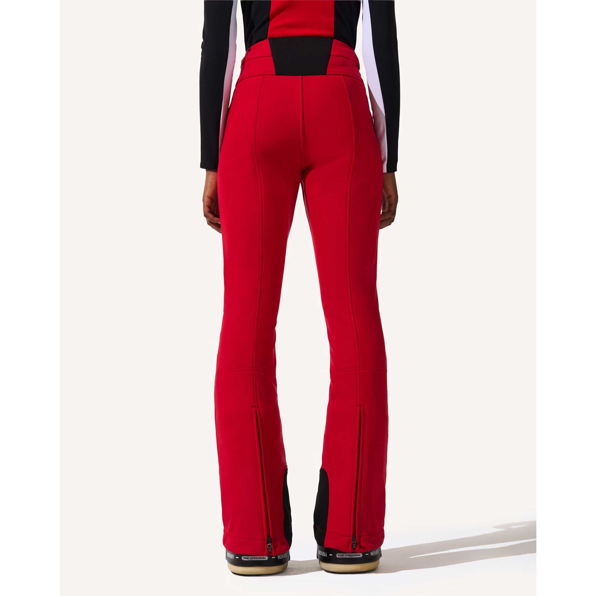 Aurora High Waist Flare Pant in Red - London Ski Co.