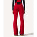 Aurora High Waist Flare Pant in Red - London Ski Co.