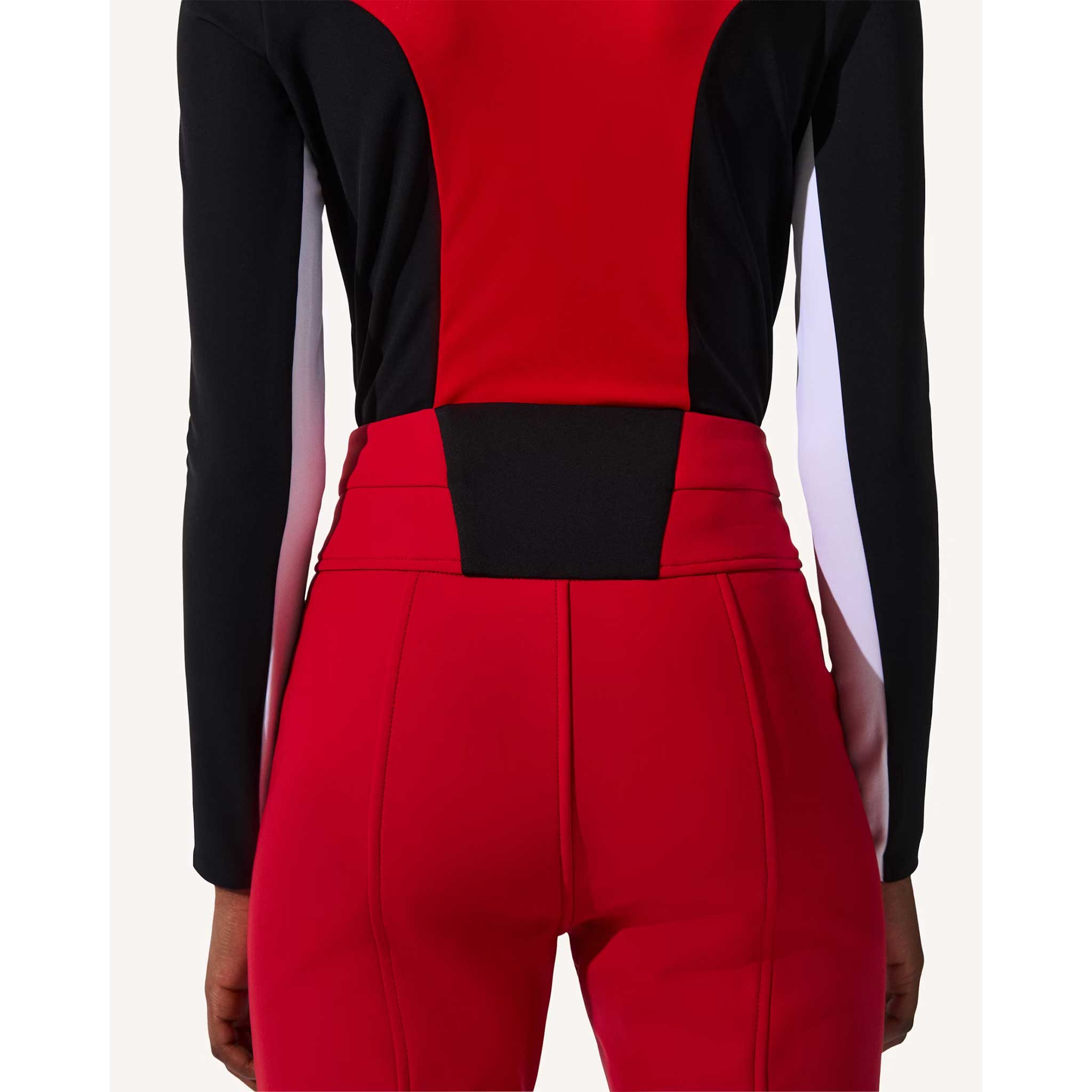Aurora High Waist Flare Pant in Red - London Ski Co.