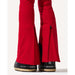 Aurora High Waist Flare Pant in Red - London Ski Co.