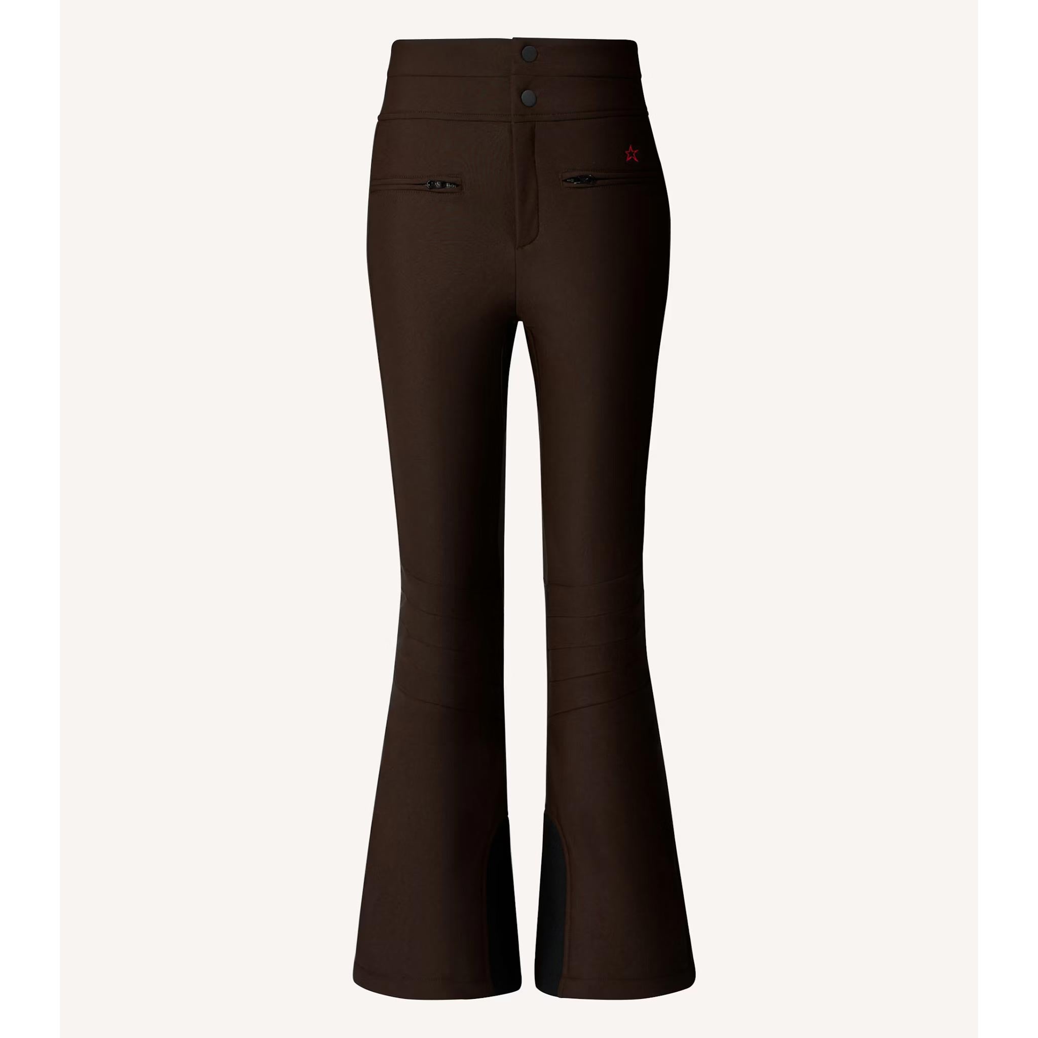 Aurora High Waist Flare Pant in Chocolate