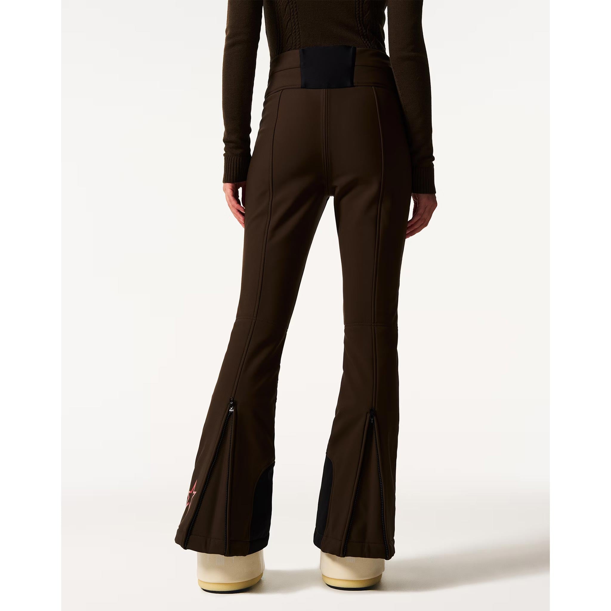 Aurora High Waist Flare Pant in Chocolate