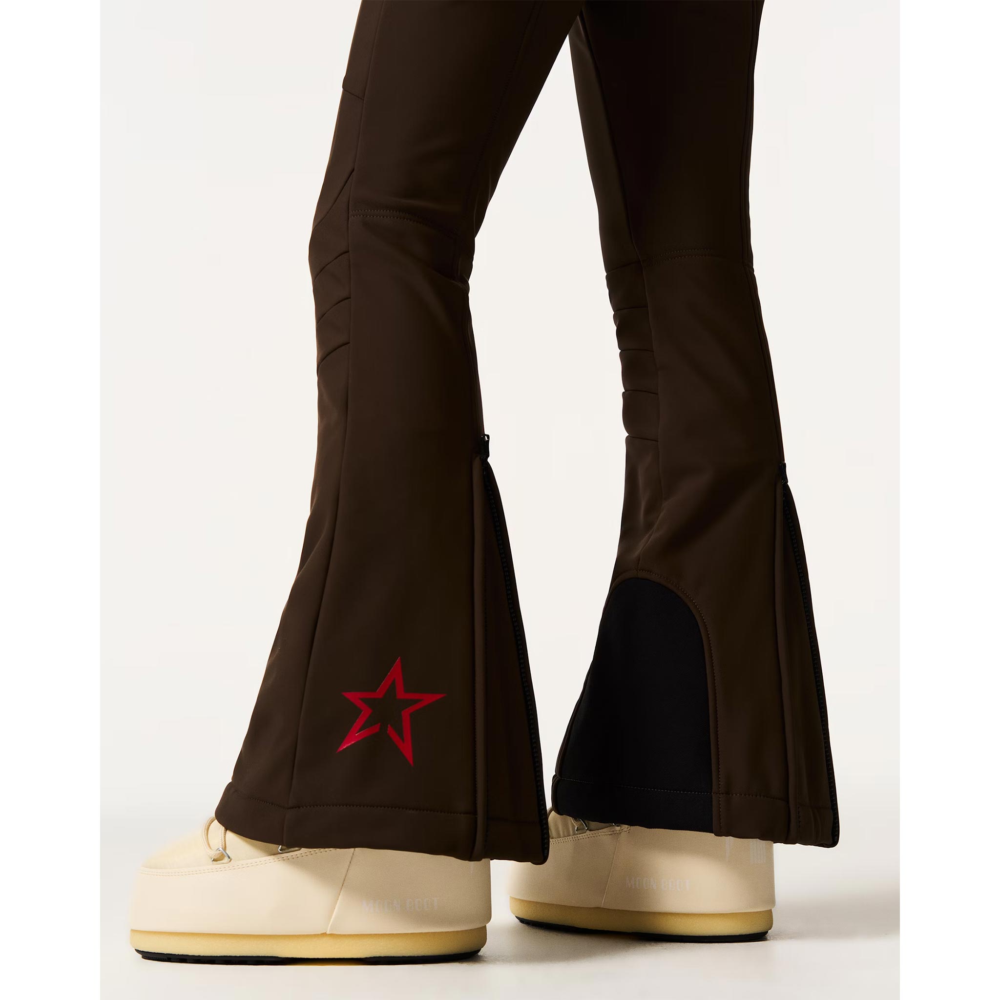 Aurora High Waist Flare Pant in Chocolate