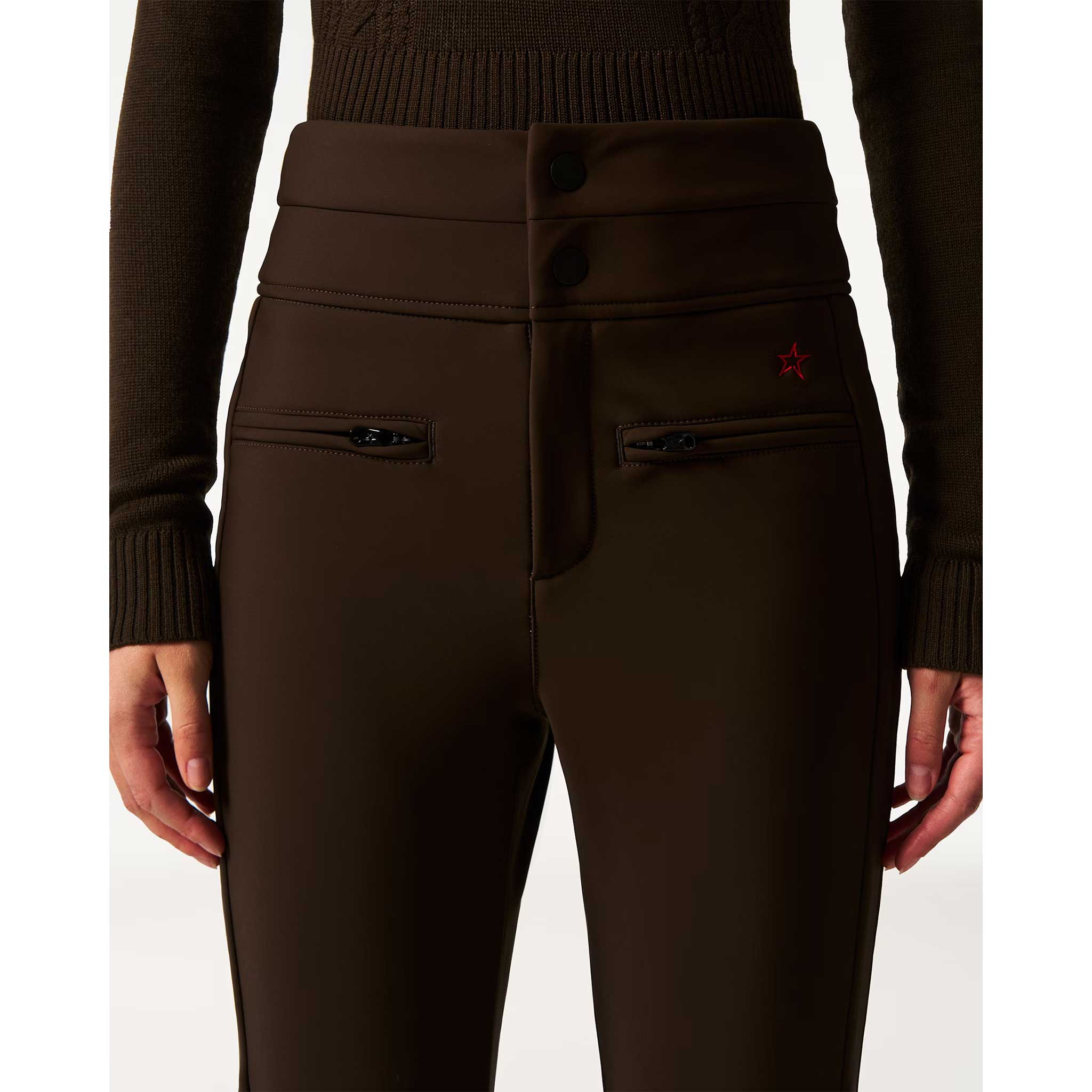 Aurora High Waist Flare Pant in Chocolate