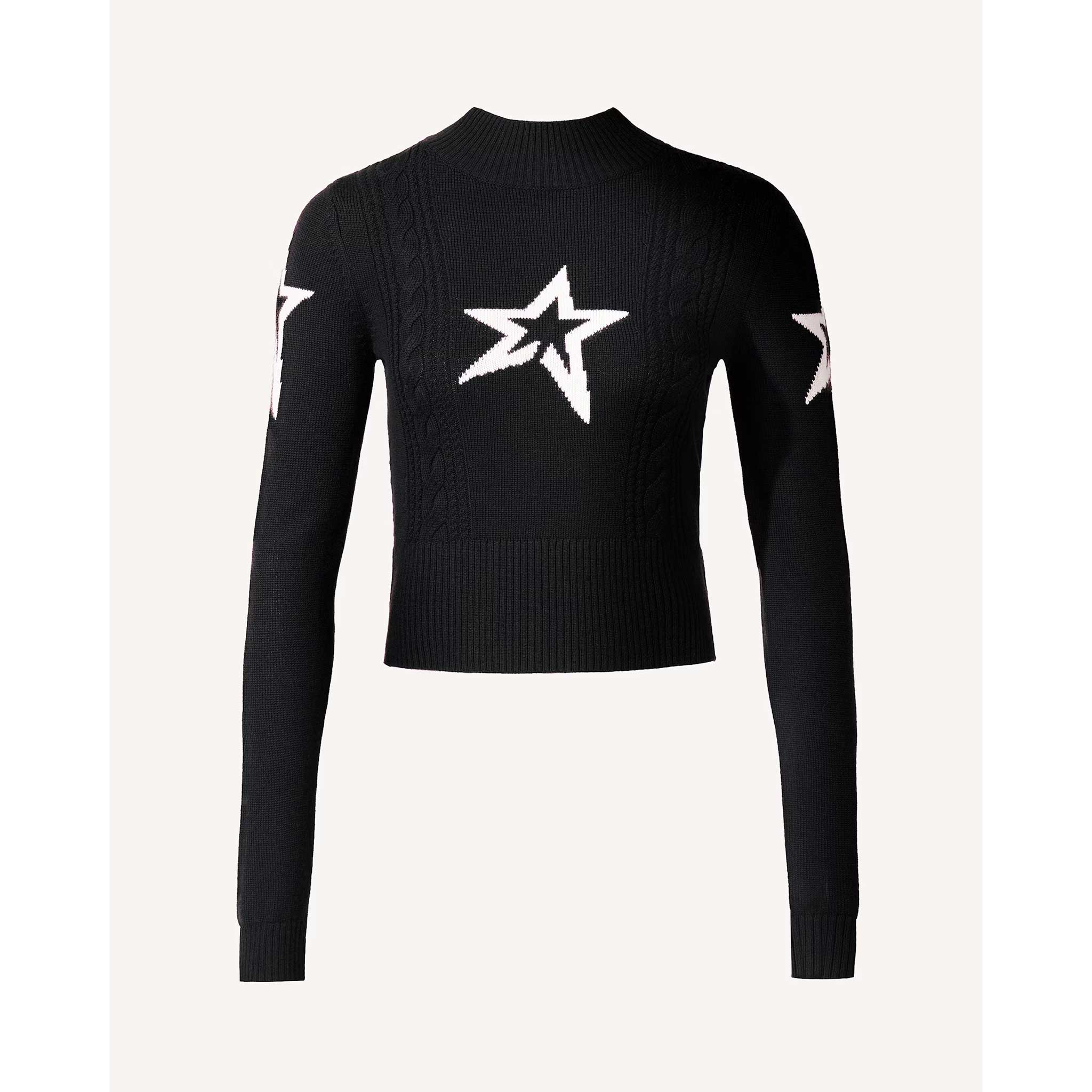 Cable Sweater in Black