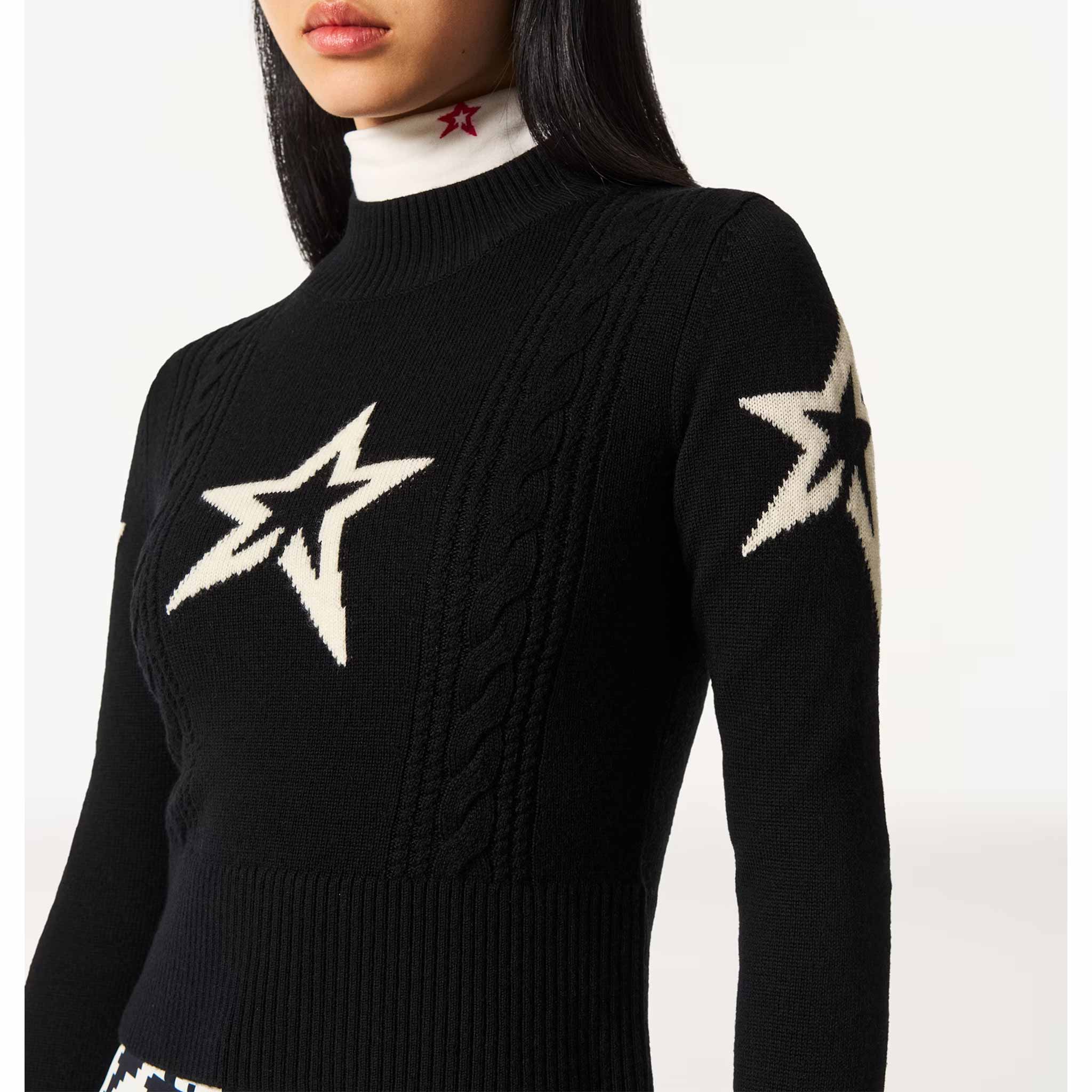 Cable Sweater in Black