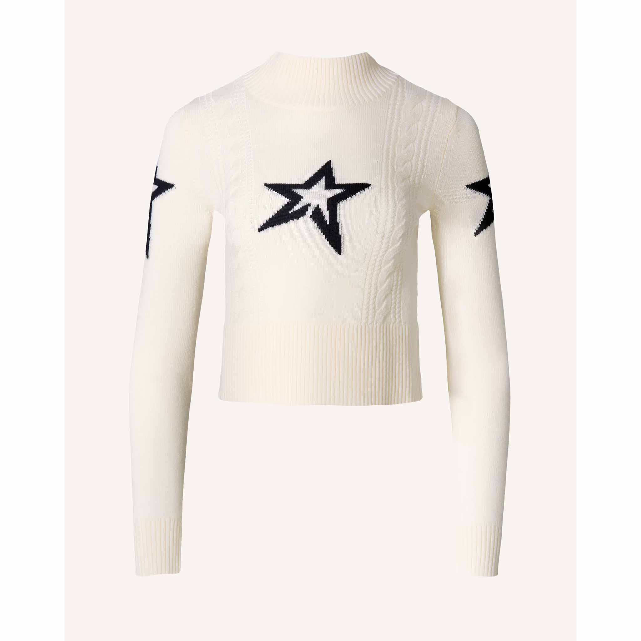 Cable Sweater in Snow White