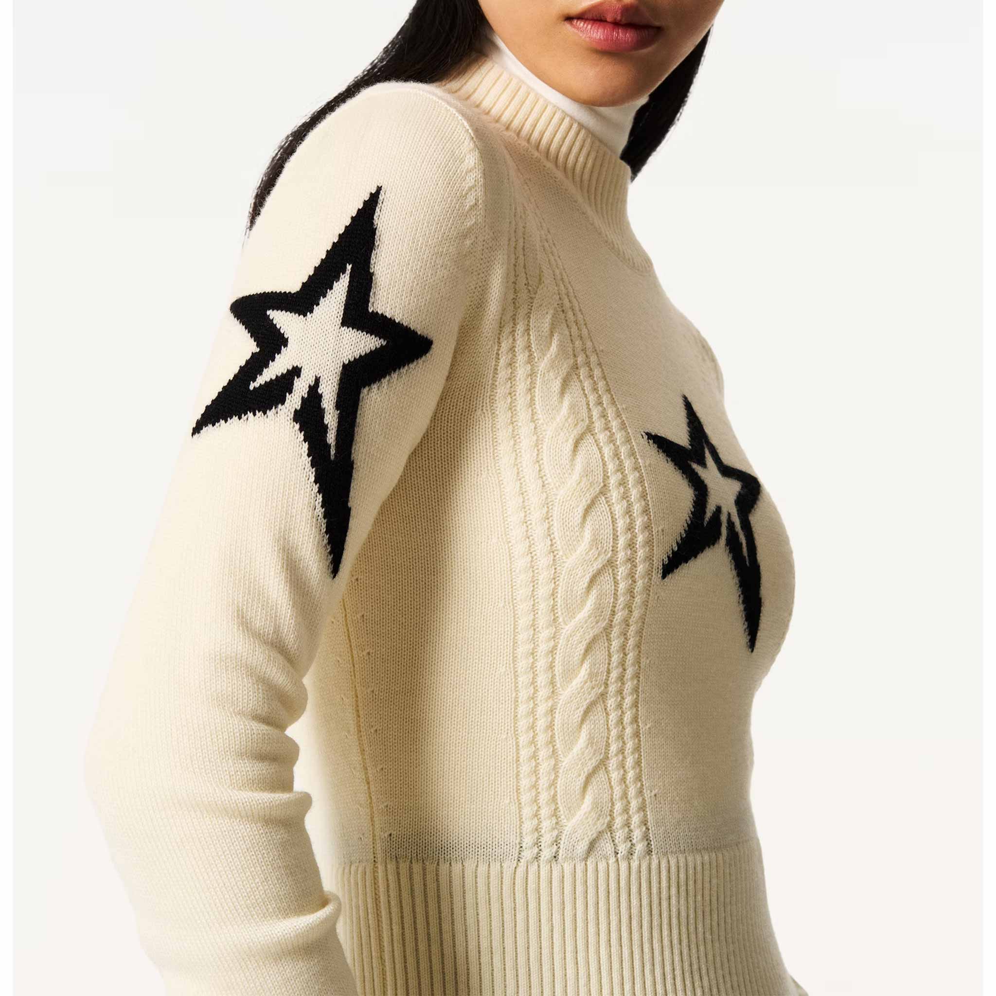 Cable Sweater in Snow White