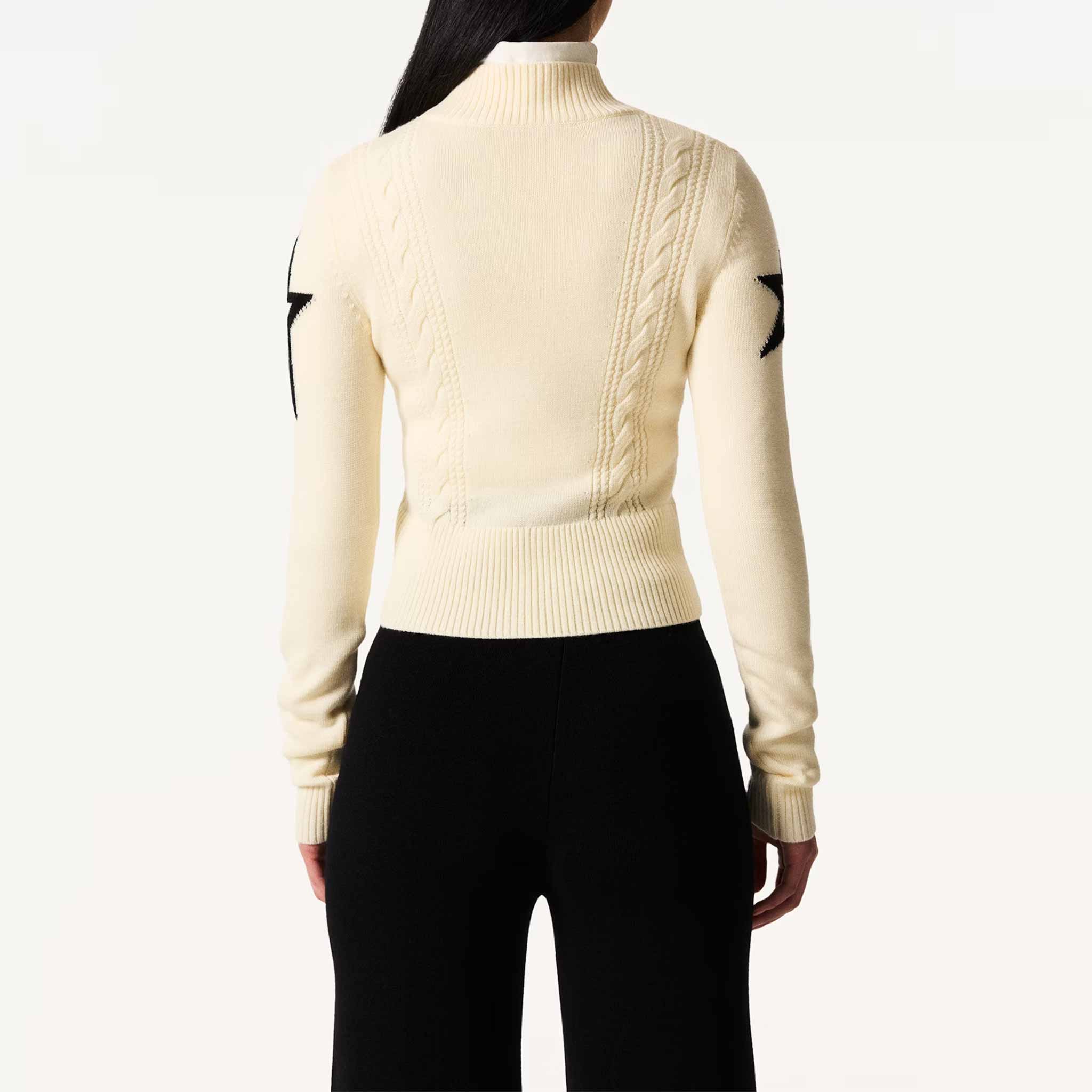 Cable Sweater in Snow White