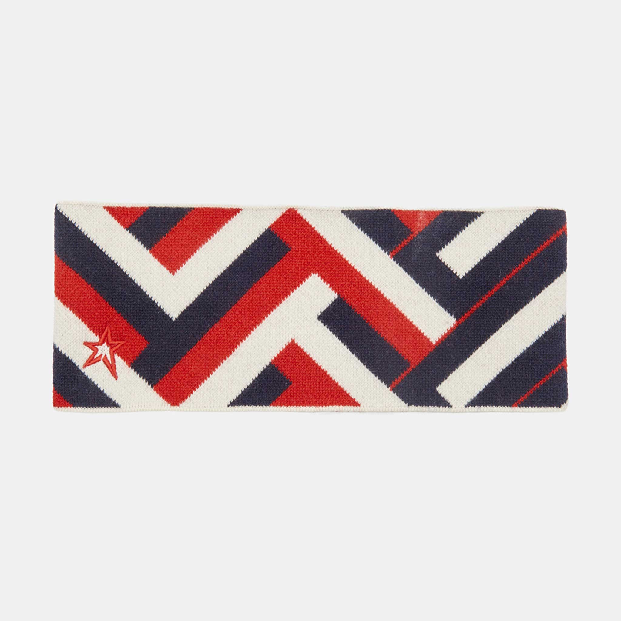 Headband in Red Waffle Print