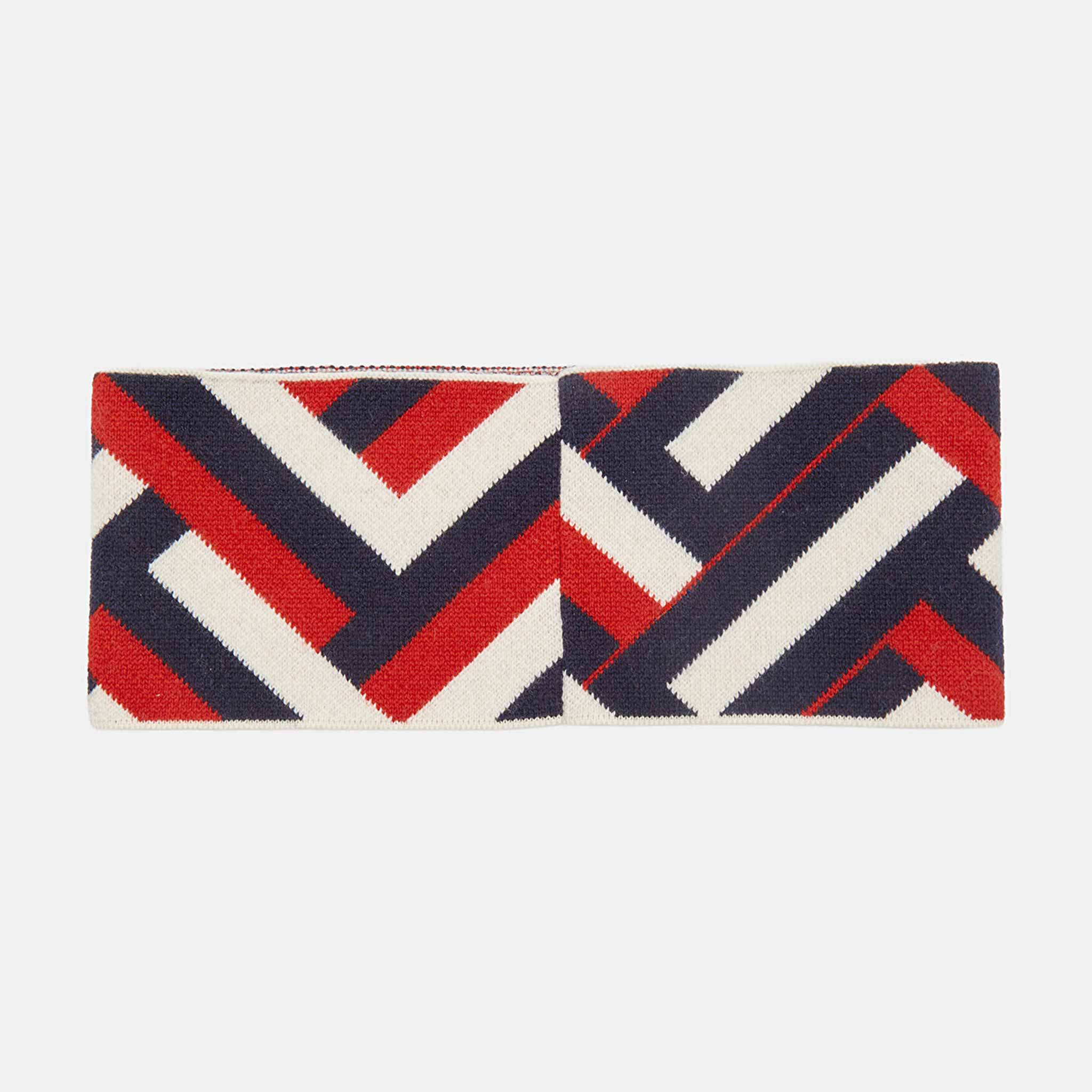 Headband in Red Waffle Print