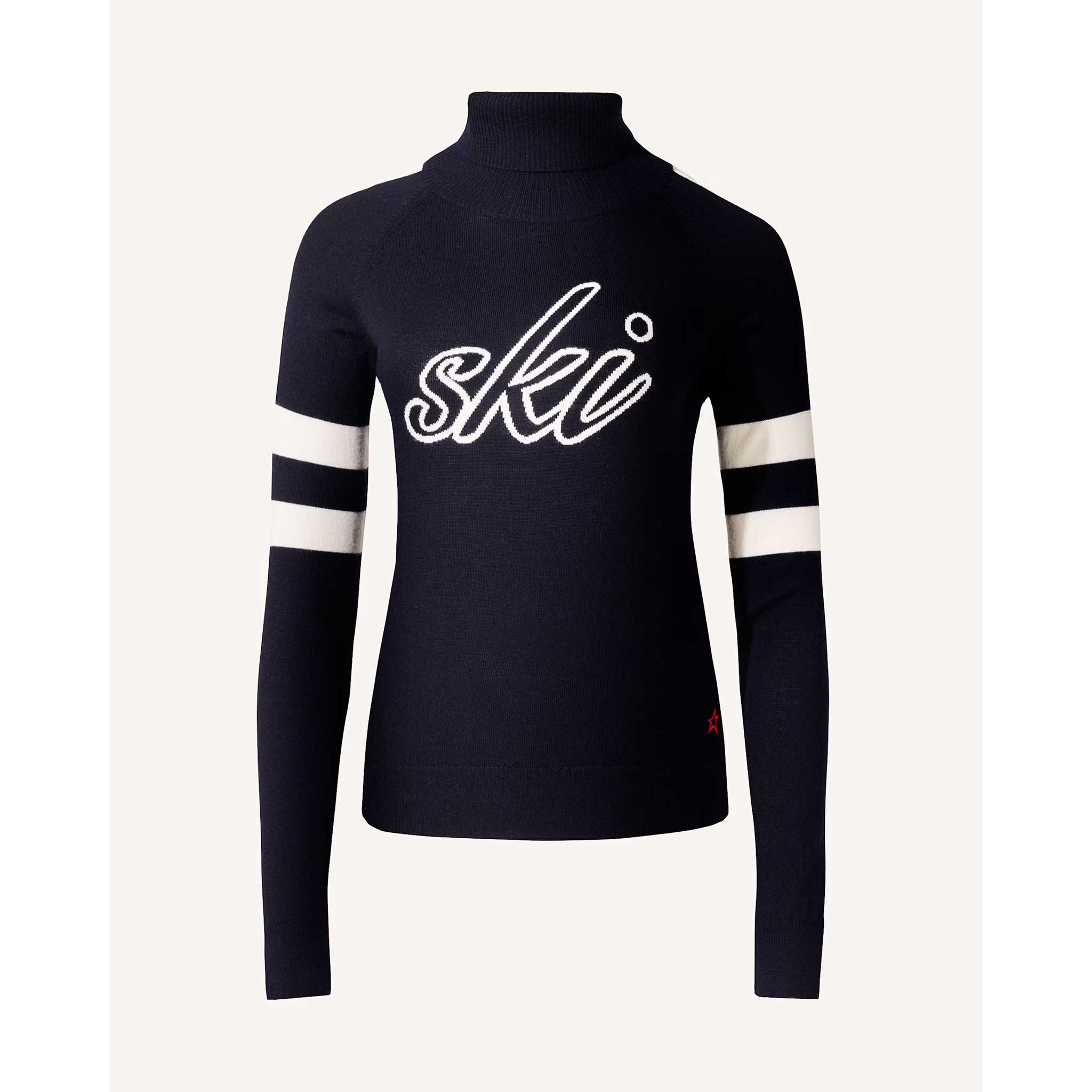 Neve Wool Sweater in Navy