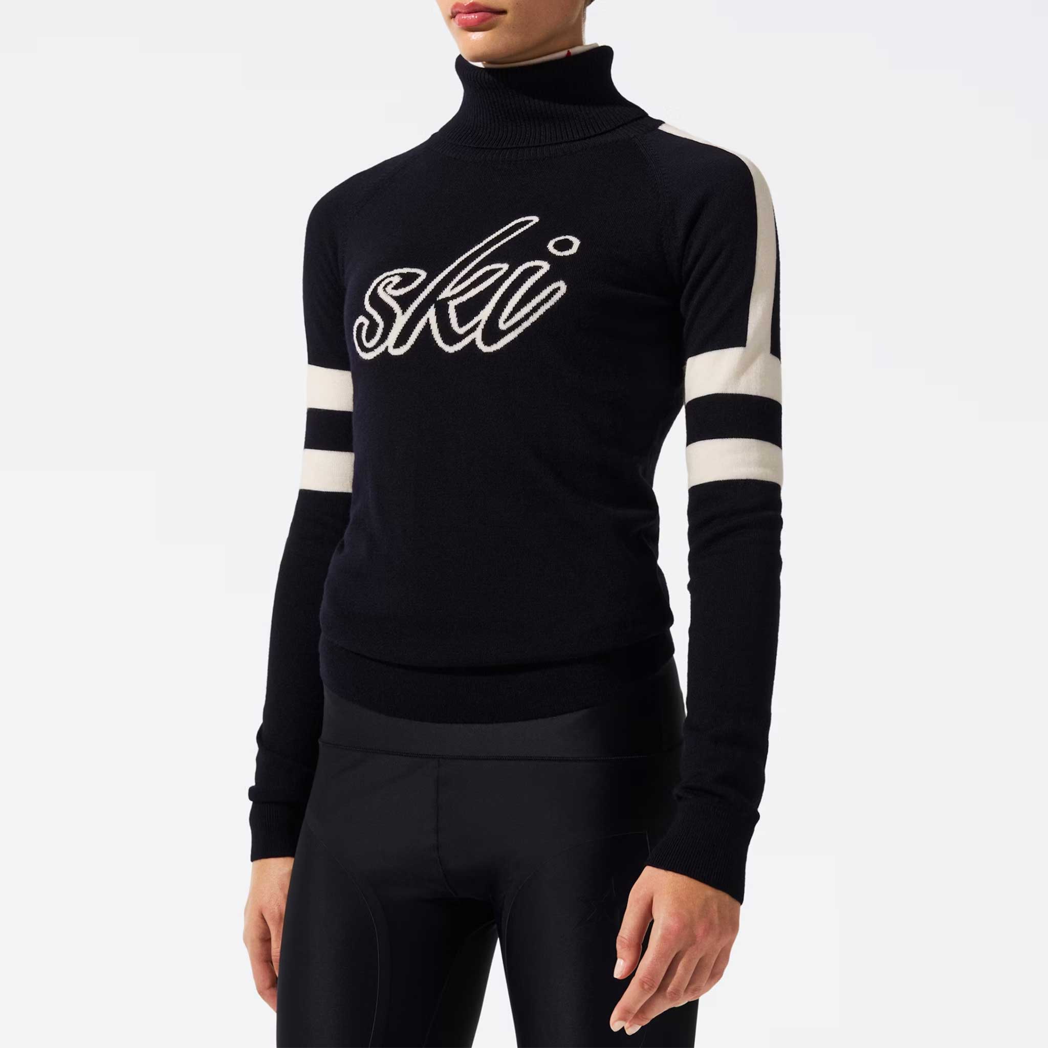 Neve Wool Sweater in Navy