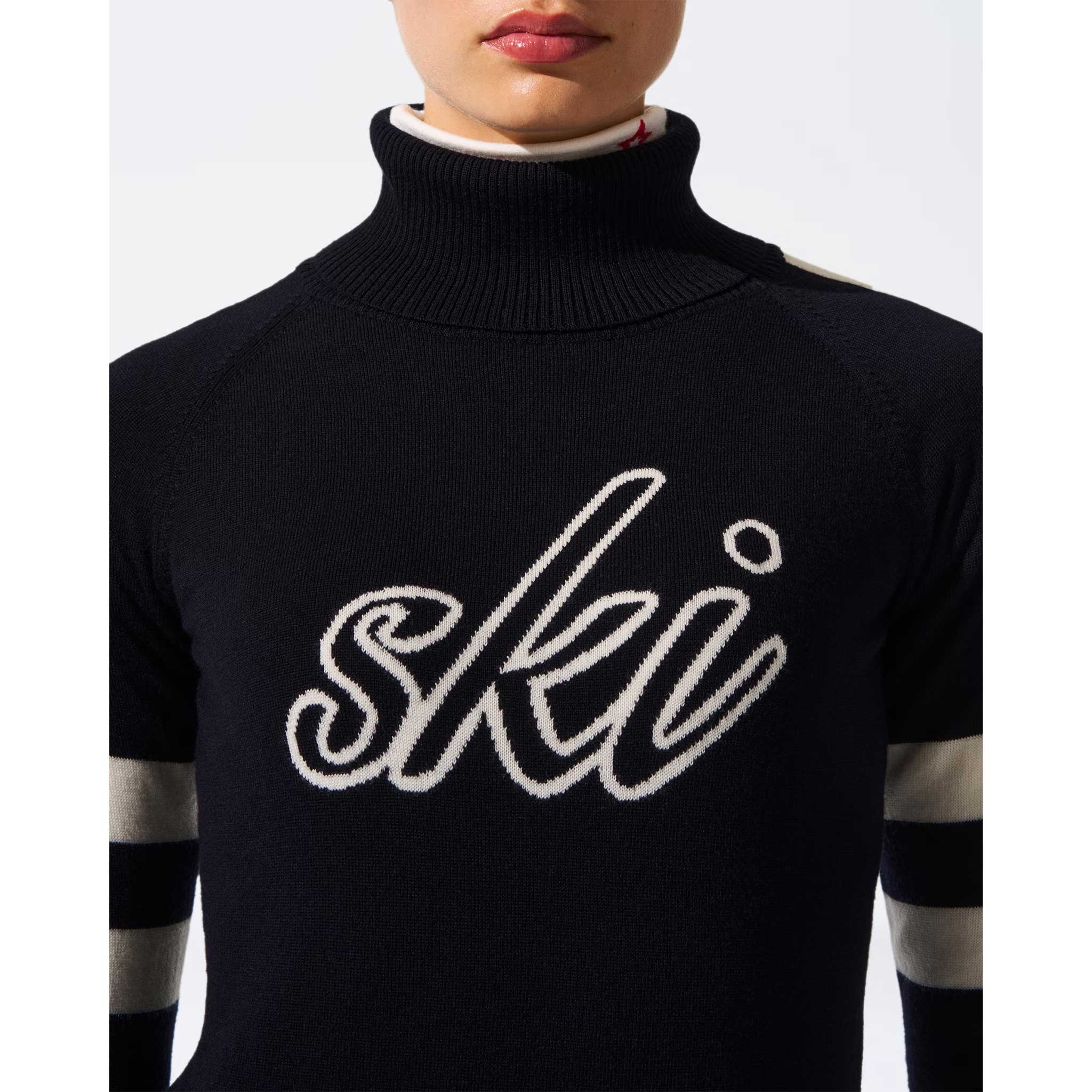 Neve Wool Sweater in Navy