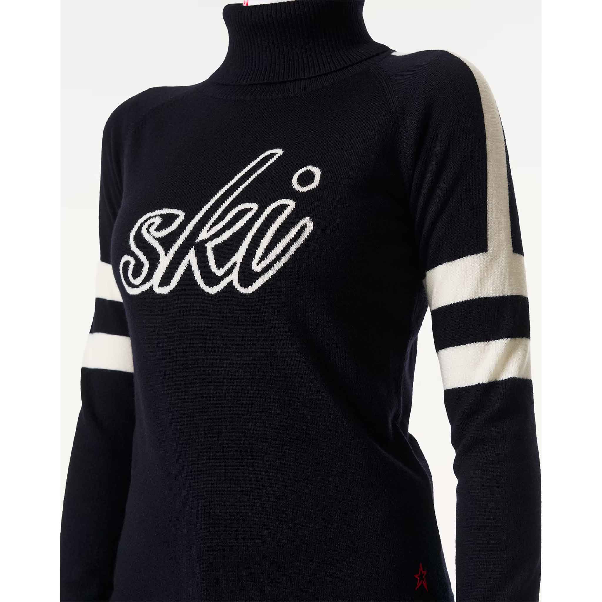 Neve Wool Sweater in Navy