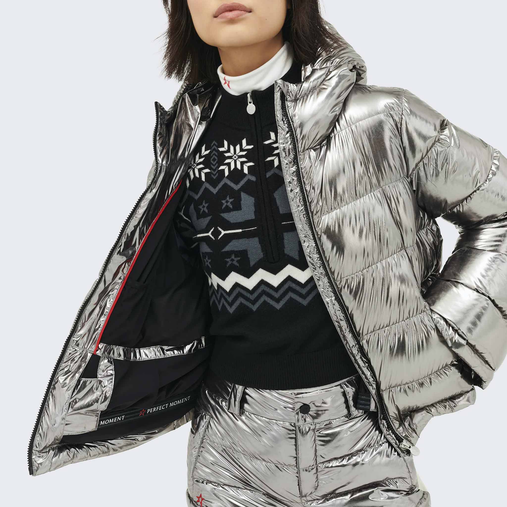 Polar Flare II Jacket in Silver Foil
