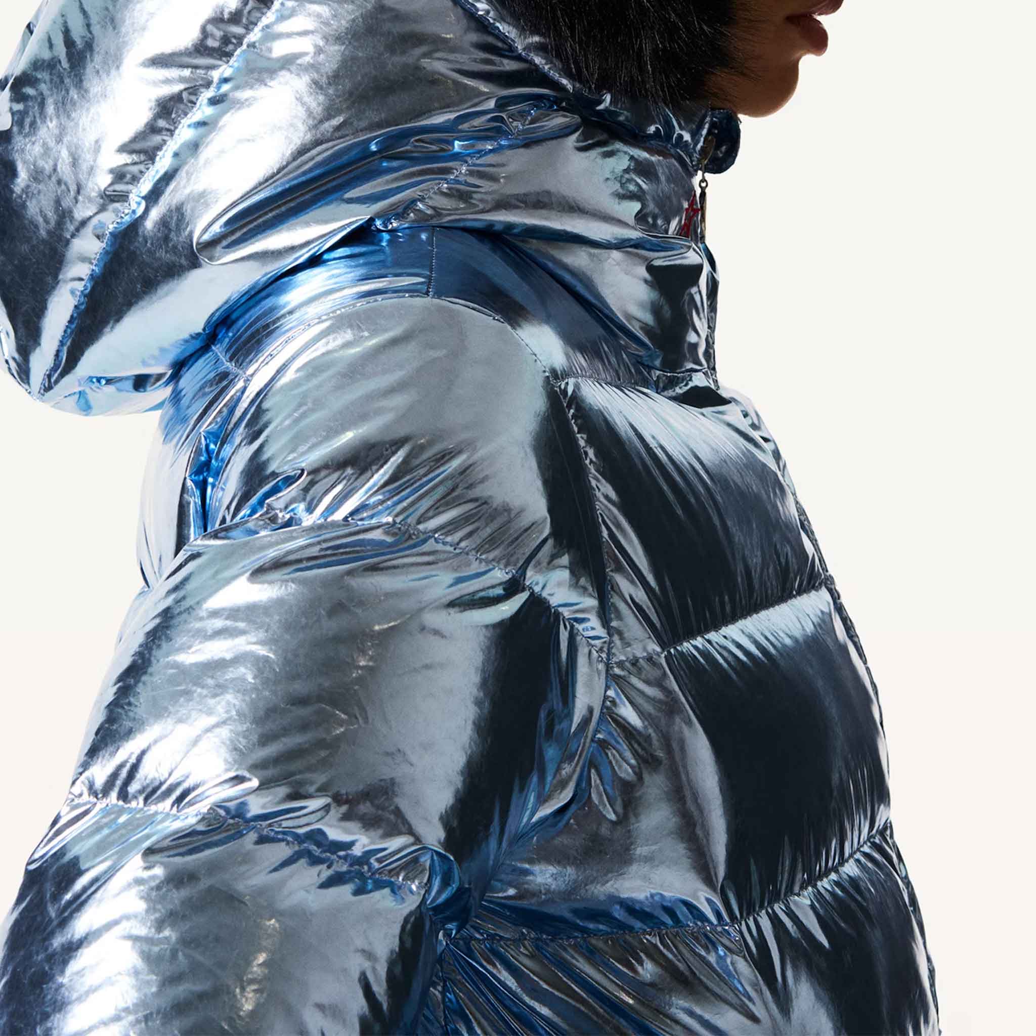 Polar Flare III Ski Jacket in Light Blue Foil