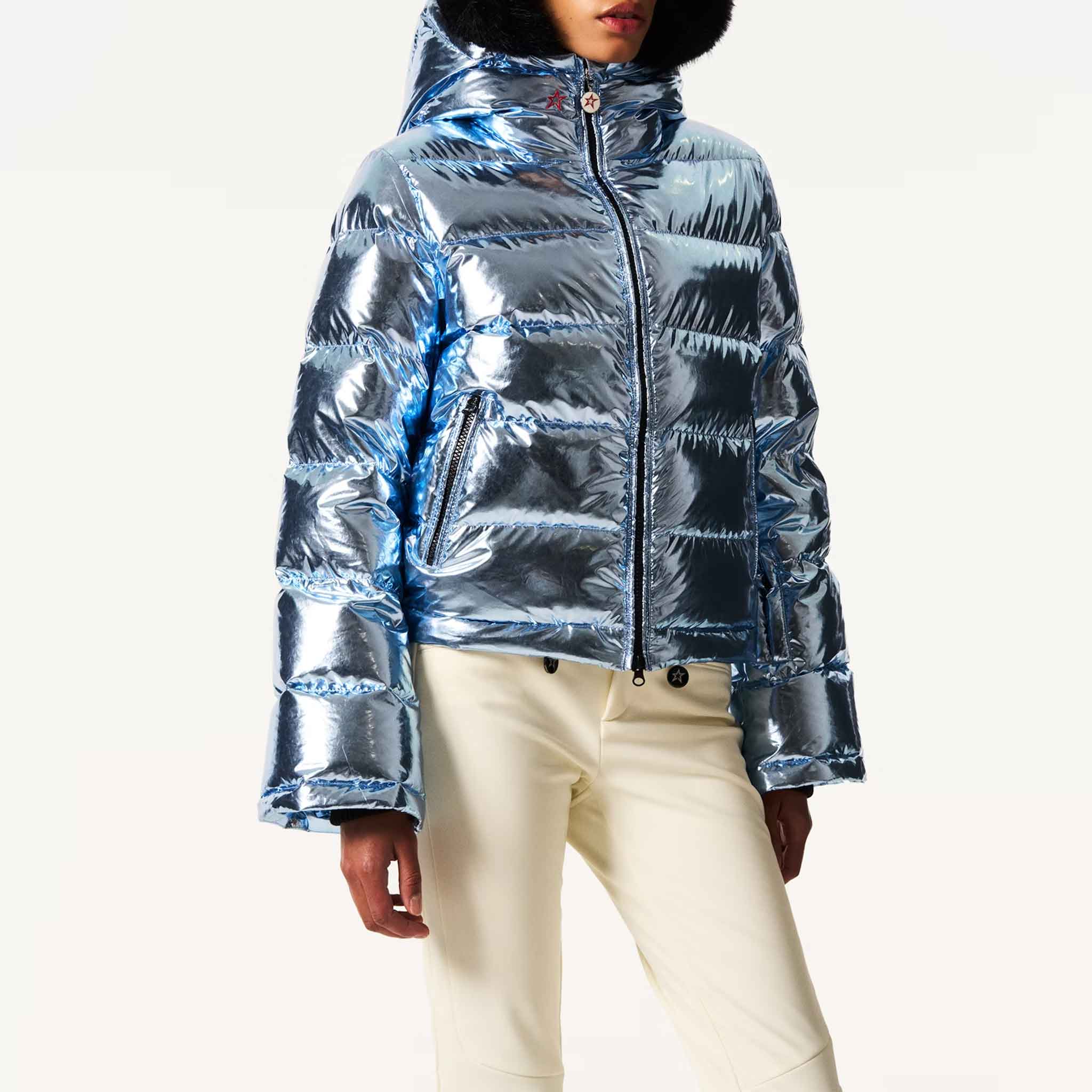Polar Flare III Ski Jacket in Light Blue Foil