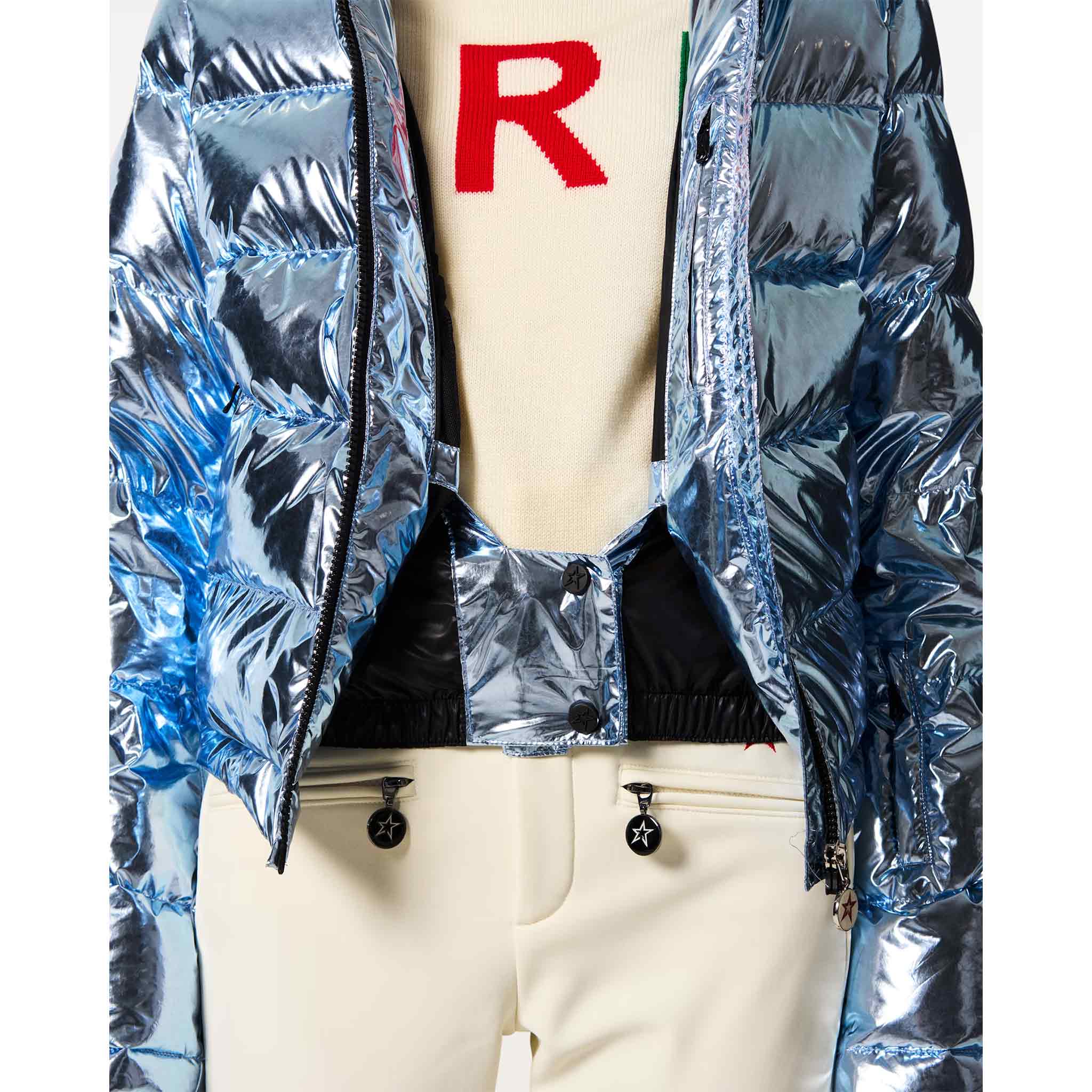 Polar Flare III Ski Jacket in Light Blue Foil