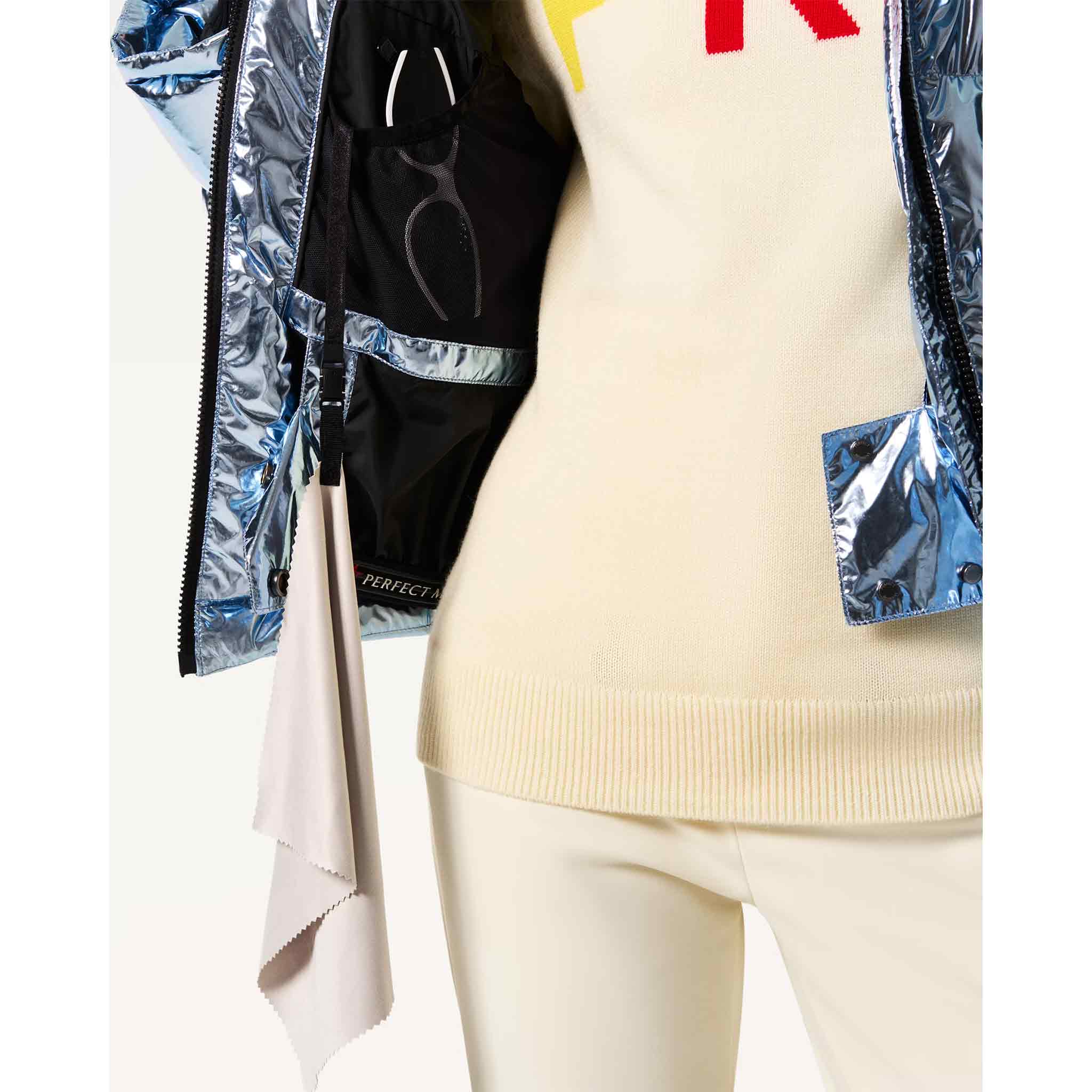 Polar Flare III Ski Jacket in Light Blue Foil