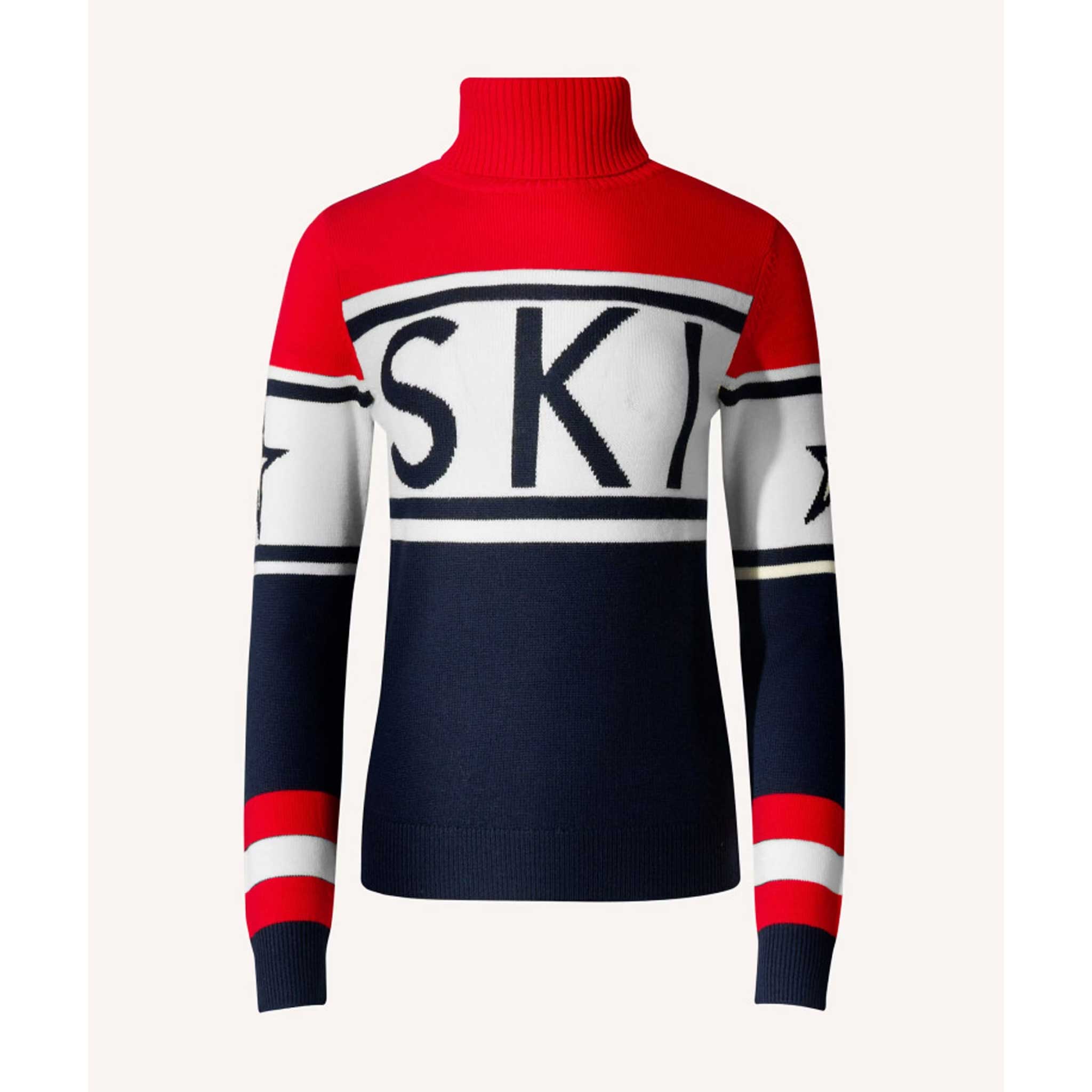 Schild Sweater in Red/Navy