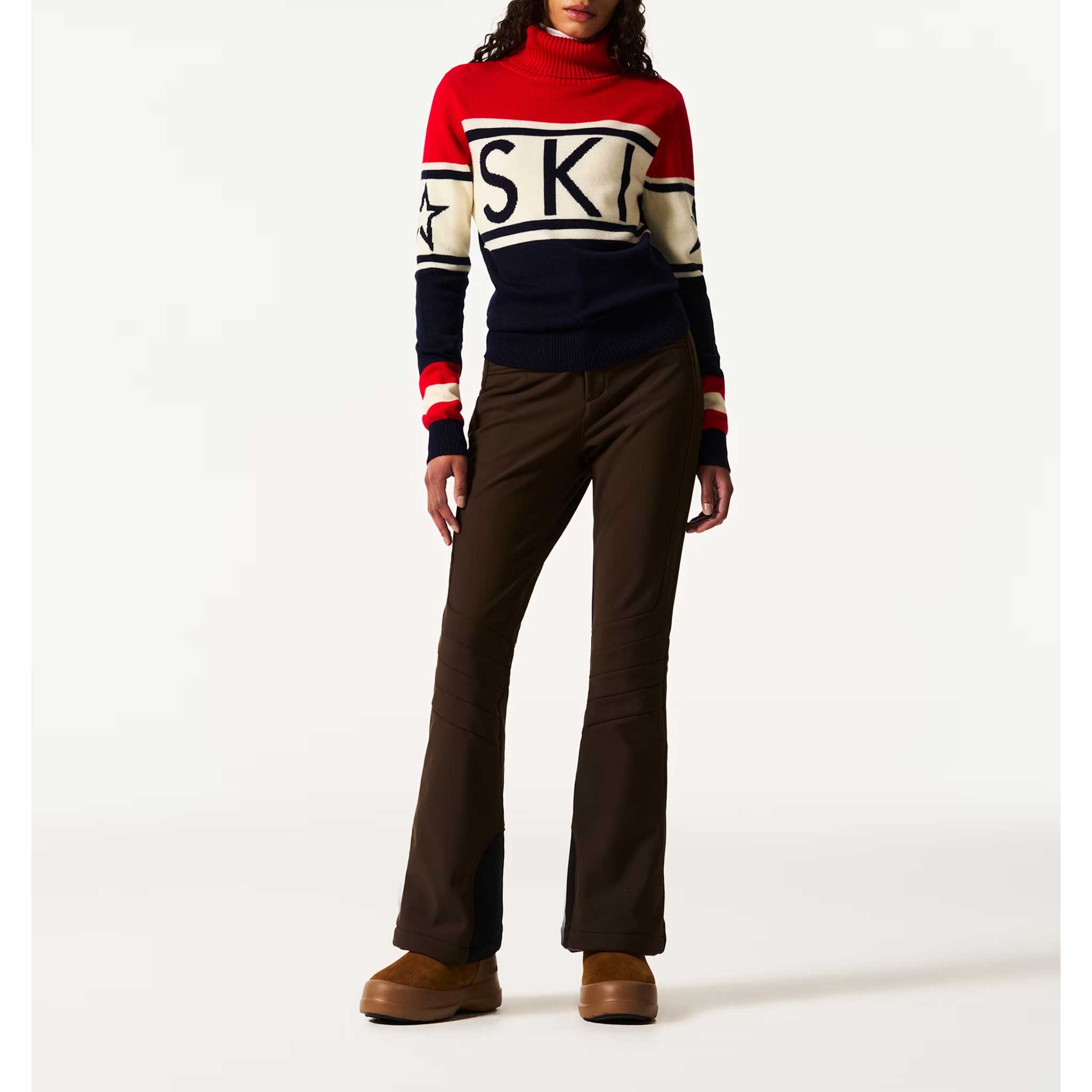 Schild Sweater in Red/Navy