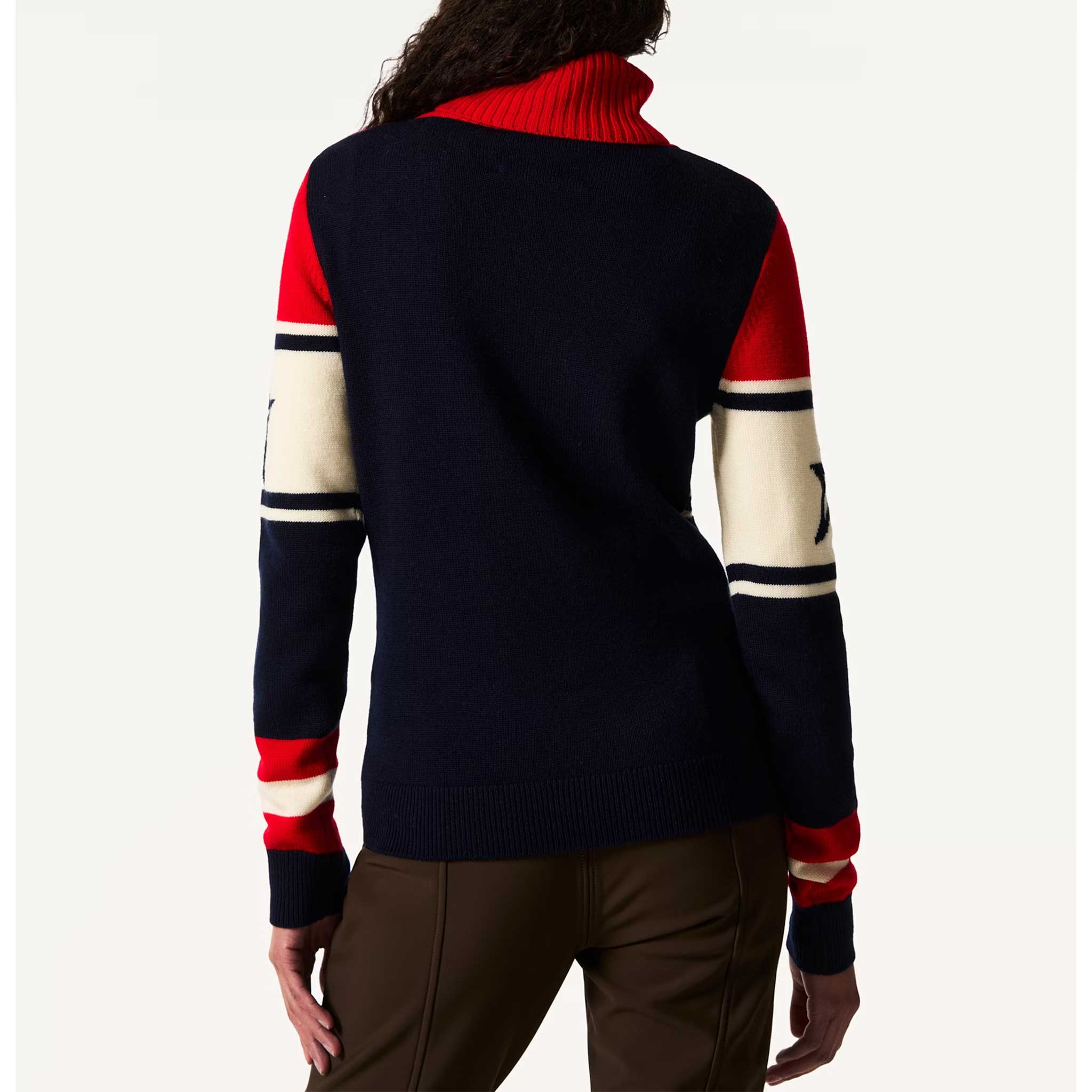 Schild Sweater in Red/Navy