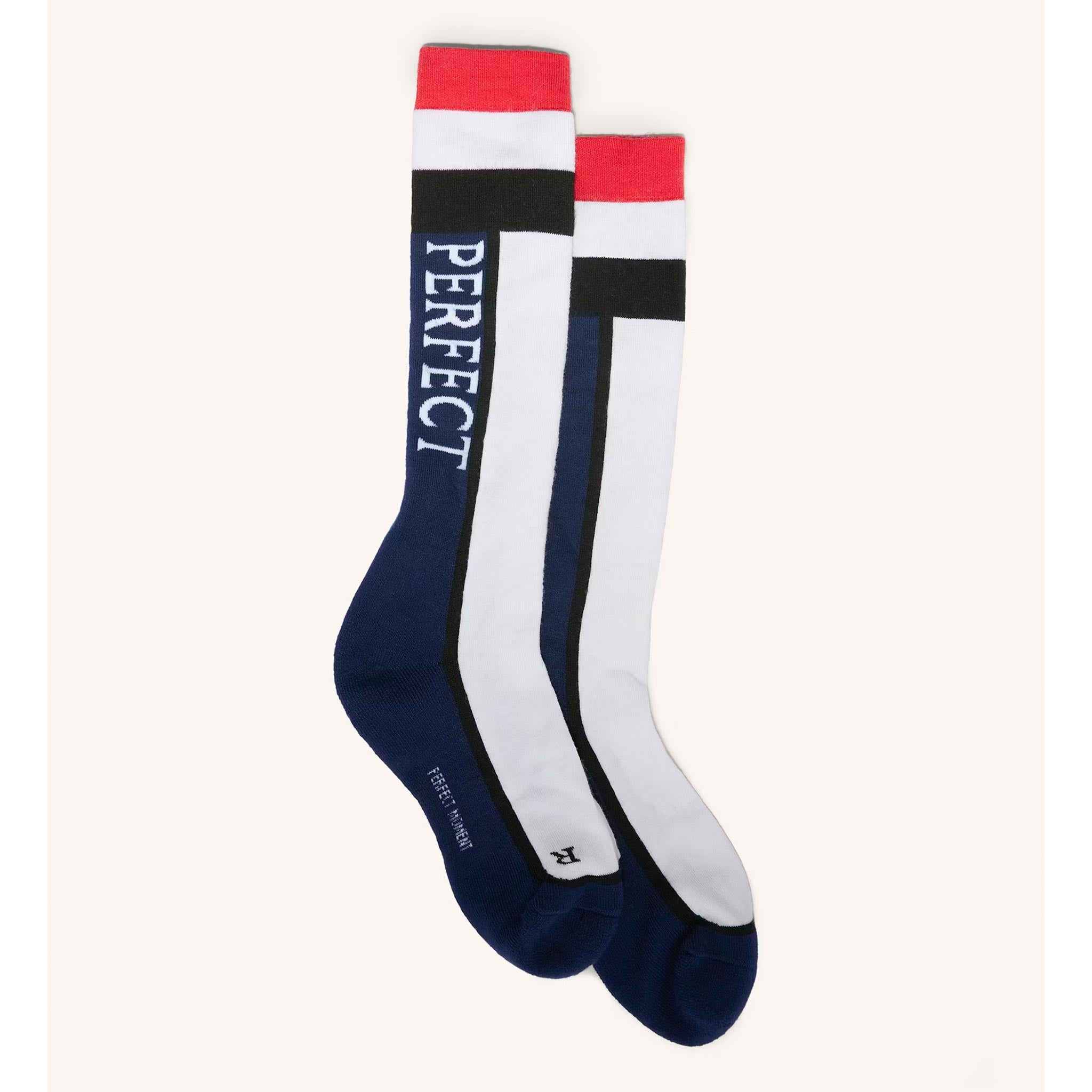 Ski Socks in Black/White/Red