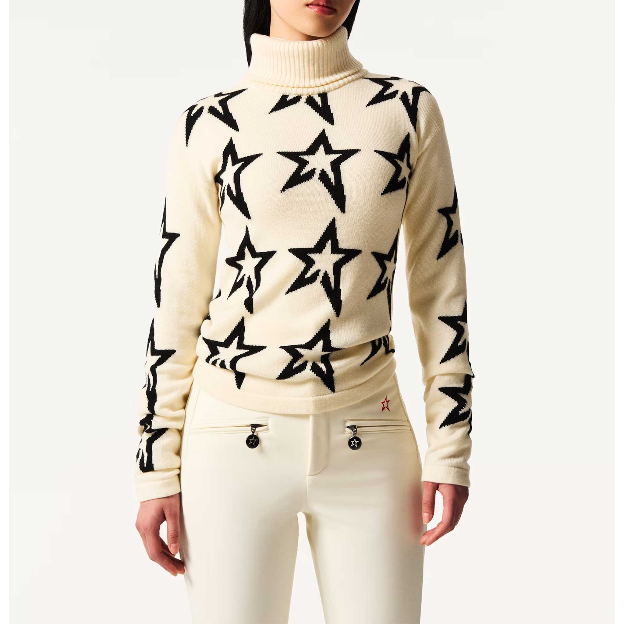 Star Dust Sweater in White - London Ski Co.