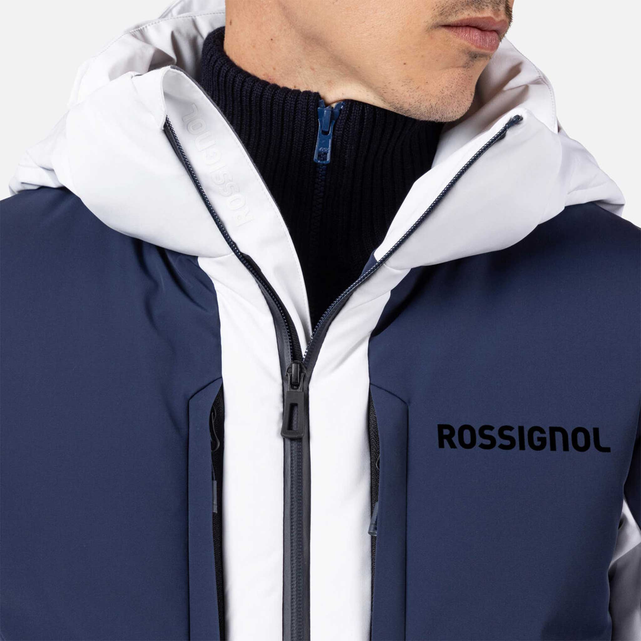 Ciastel Down Ski Jacket in White/Navy
