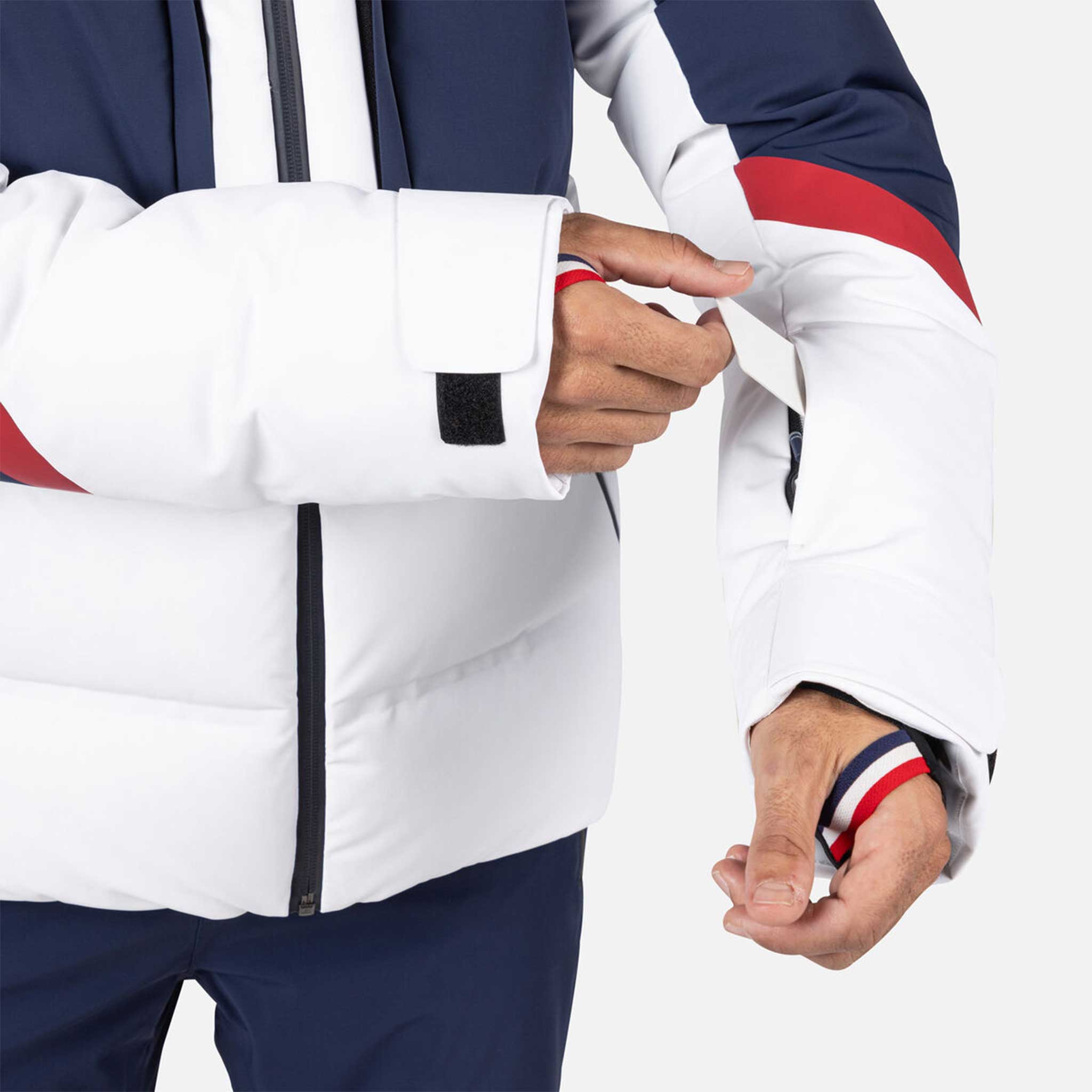 Ciastel Down Ski Jacket in White/Navy