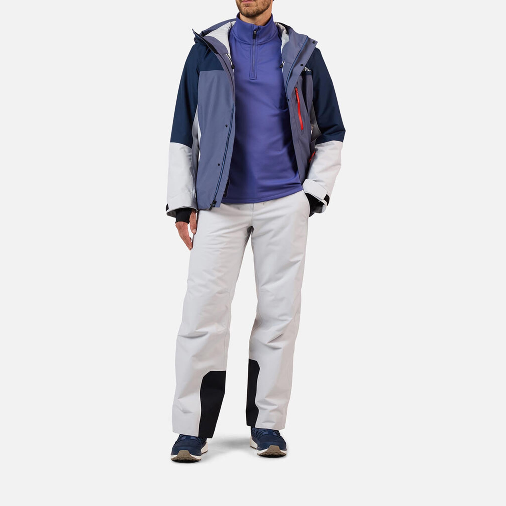 Insulated Ski Pants in Soft Grey