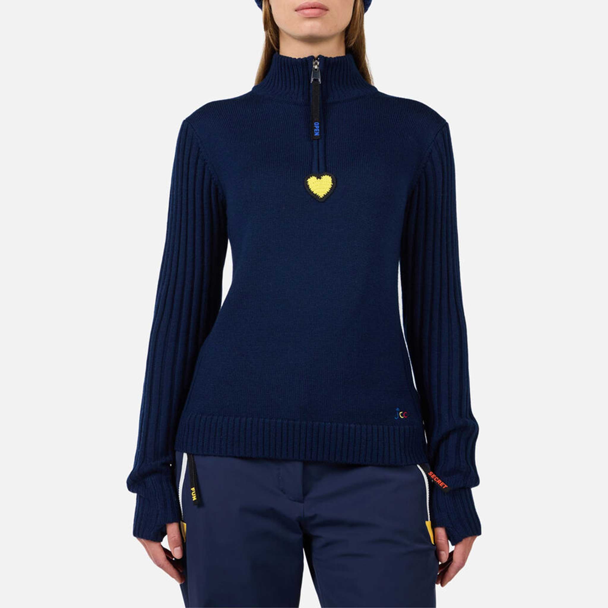 JCC Half Zip Sweater in Cosmic Blue