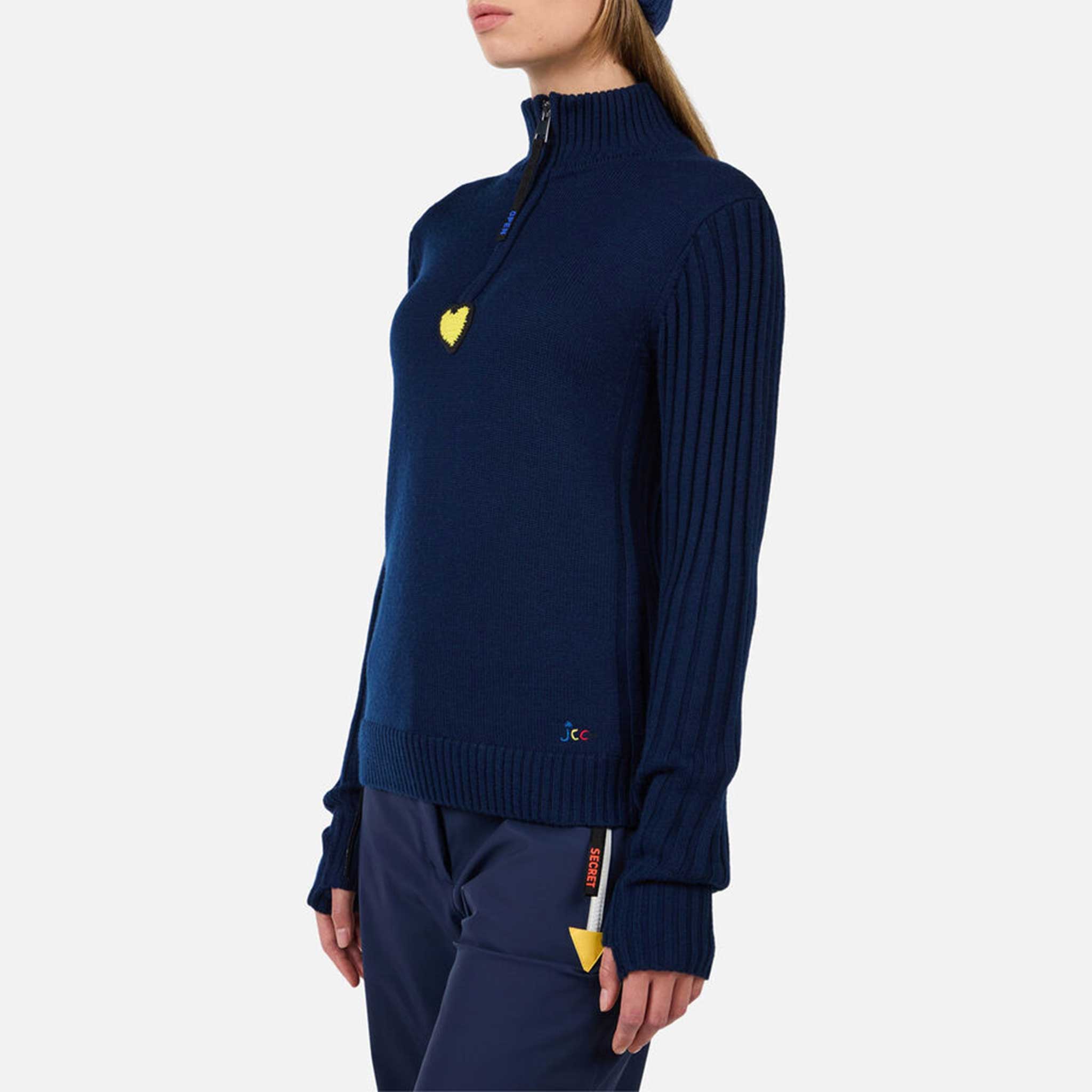 JCC Half Zip Sweater in Cosmic Blue