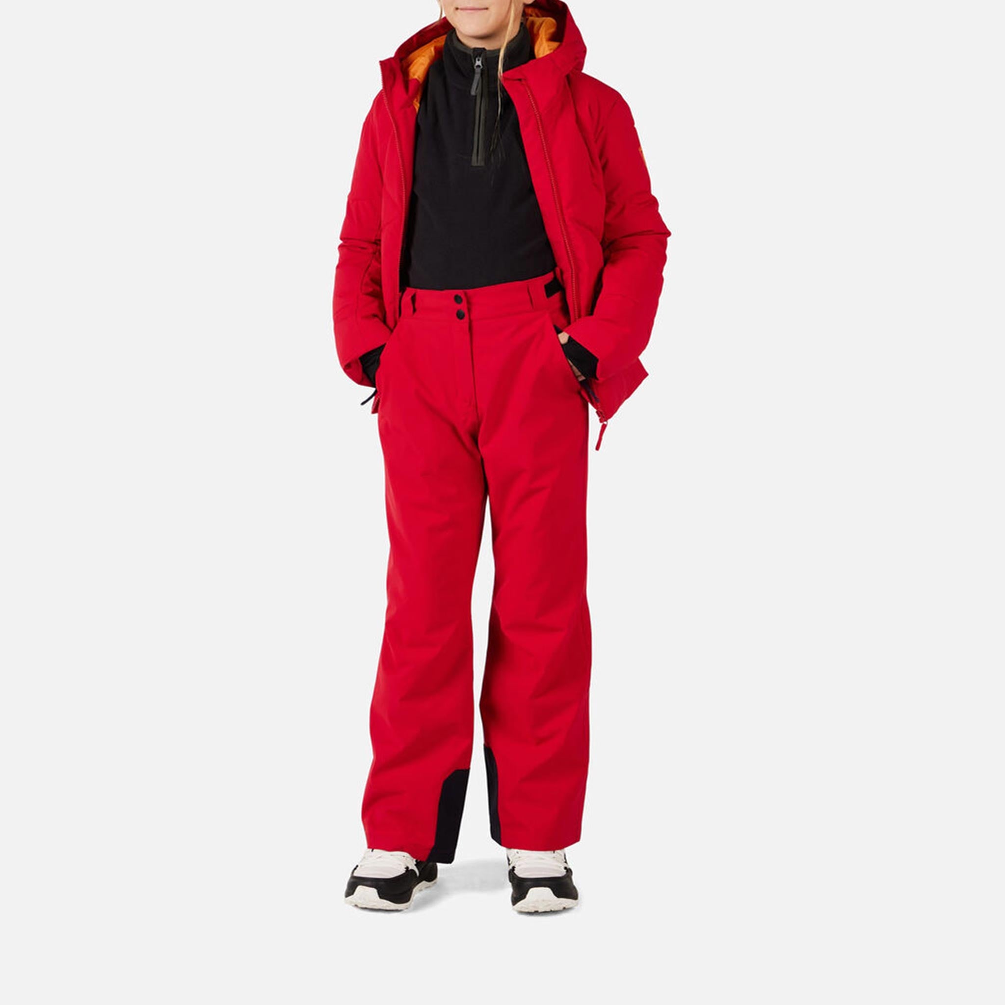 Insulated Junior Ski Pants in Red