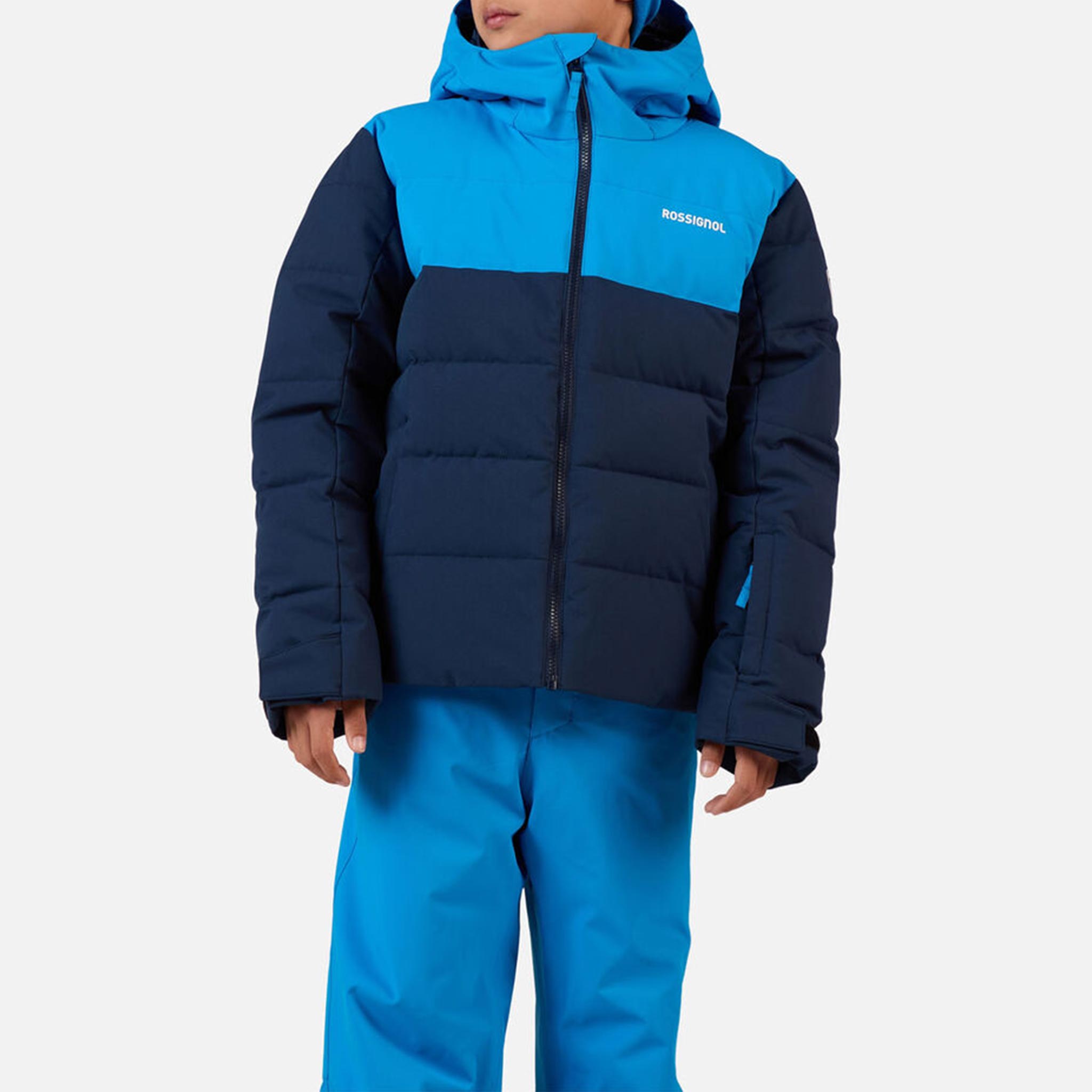 Quilted Junior Ski Jacket in Dark Navy