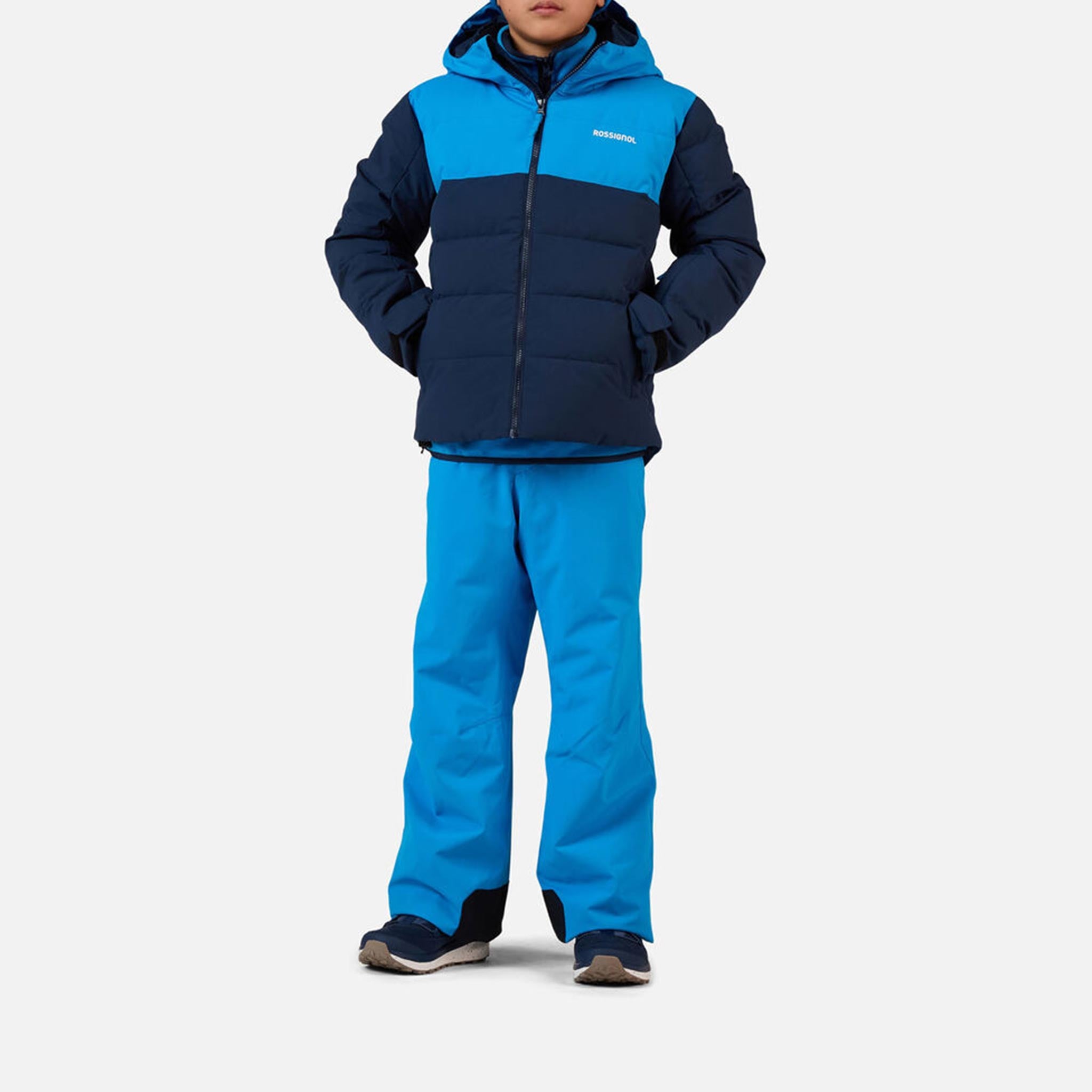 Quilted Junior Ski Jacket in Dark Navy