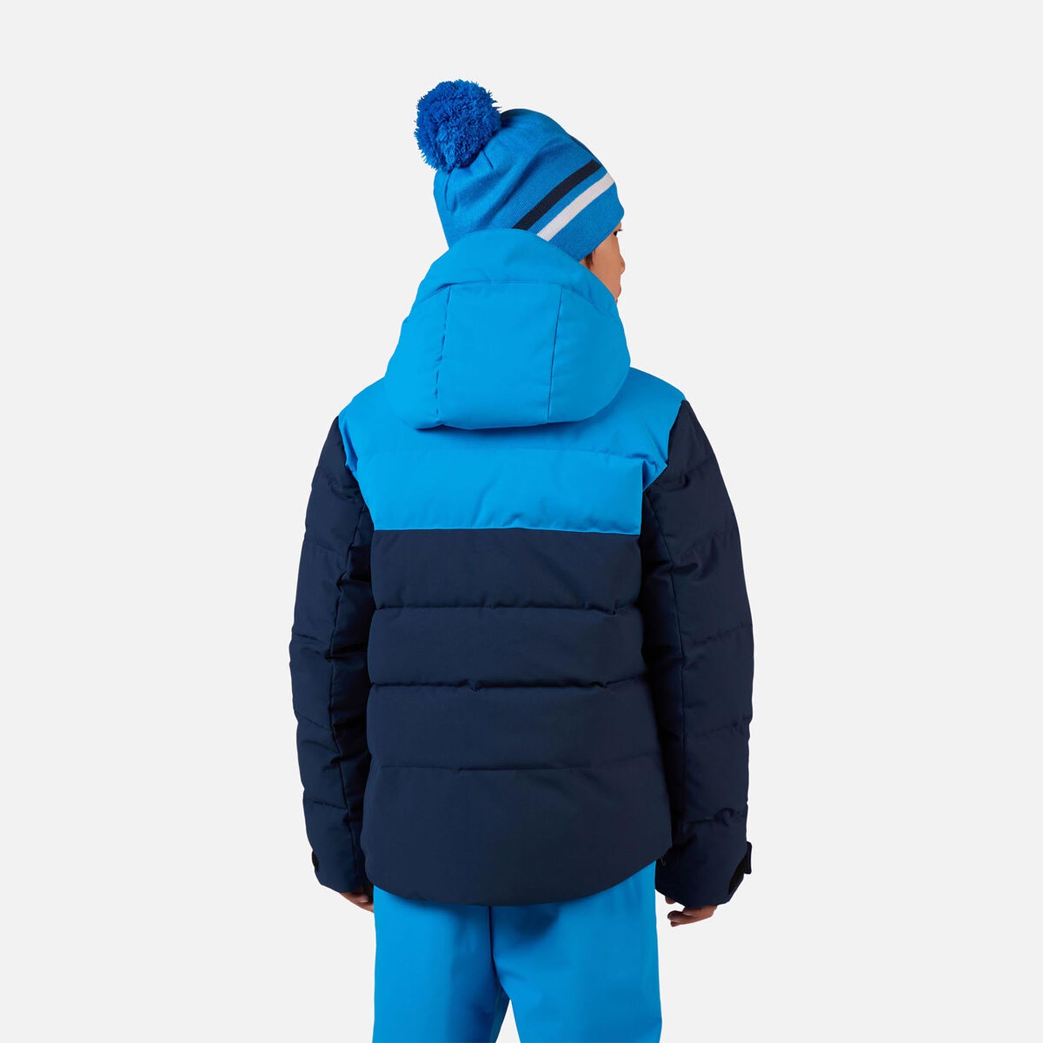 Quilted Junior Ski Jacket in Dark Navy